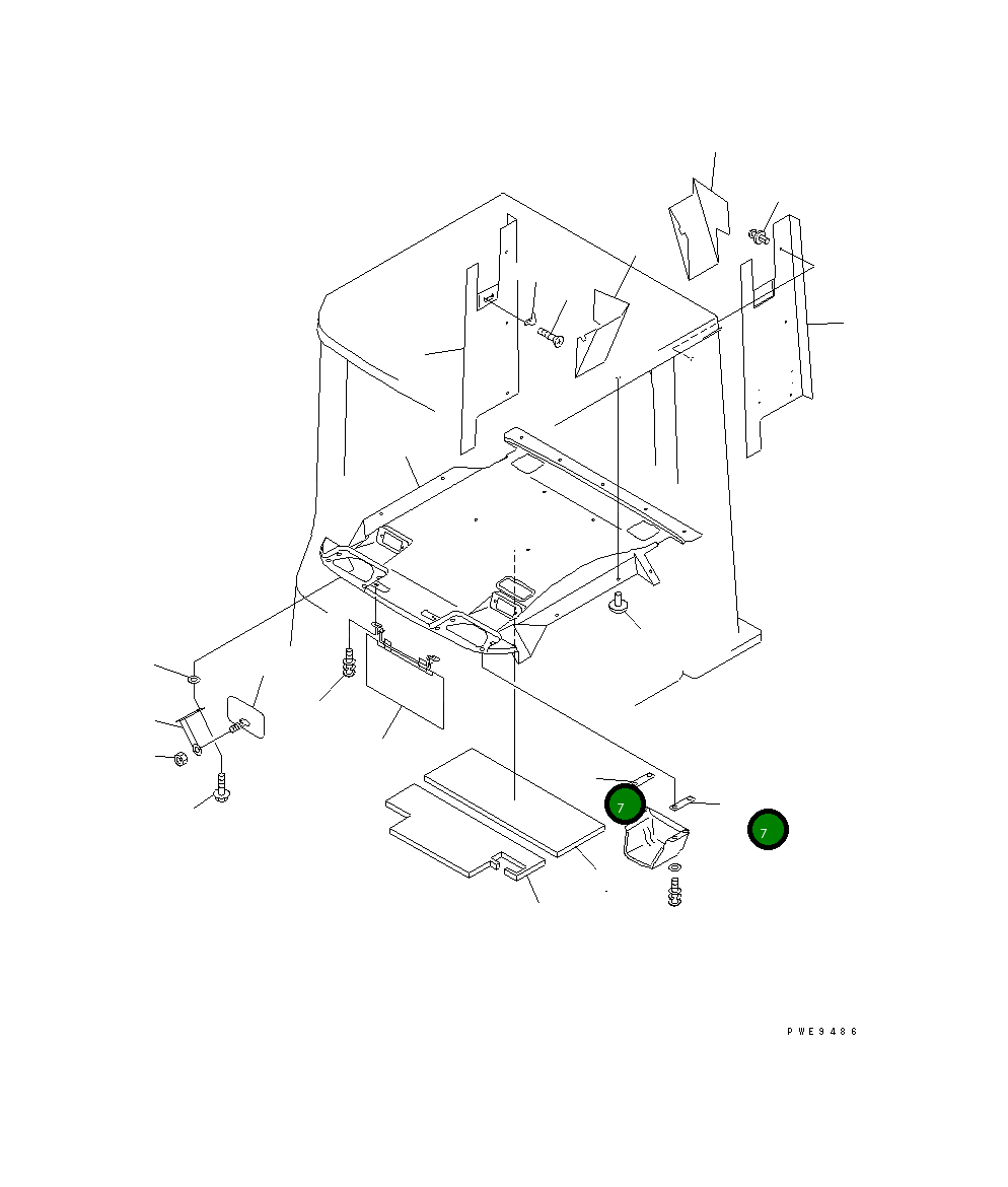 Лист 421-56-21970 Komatsu