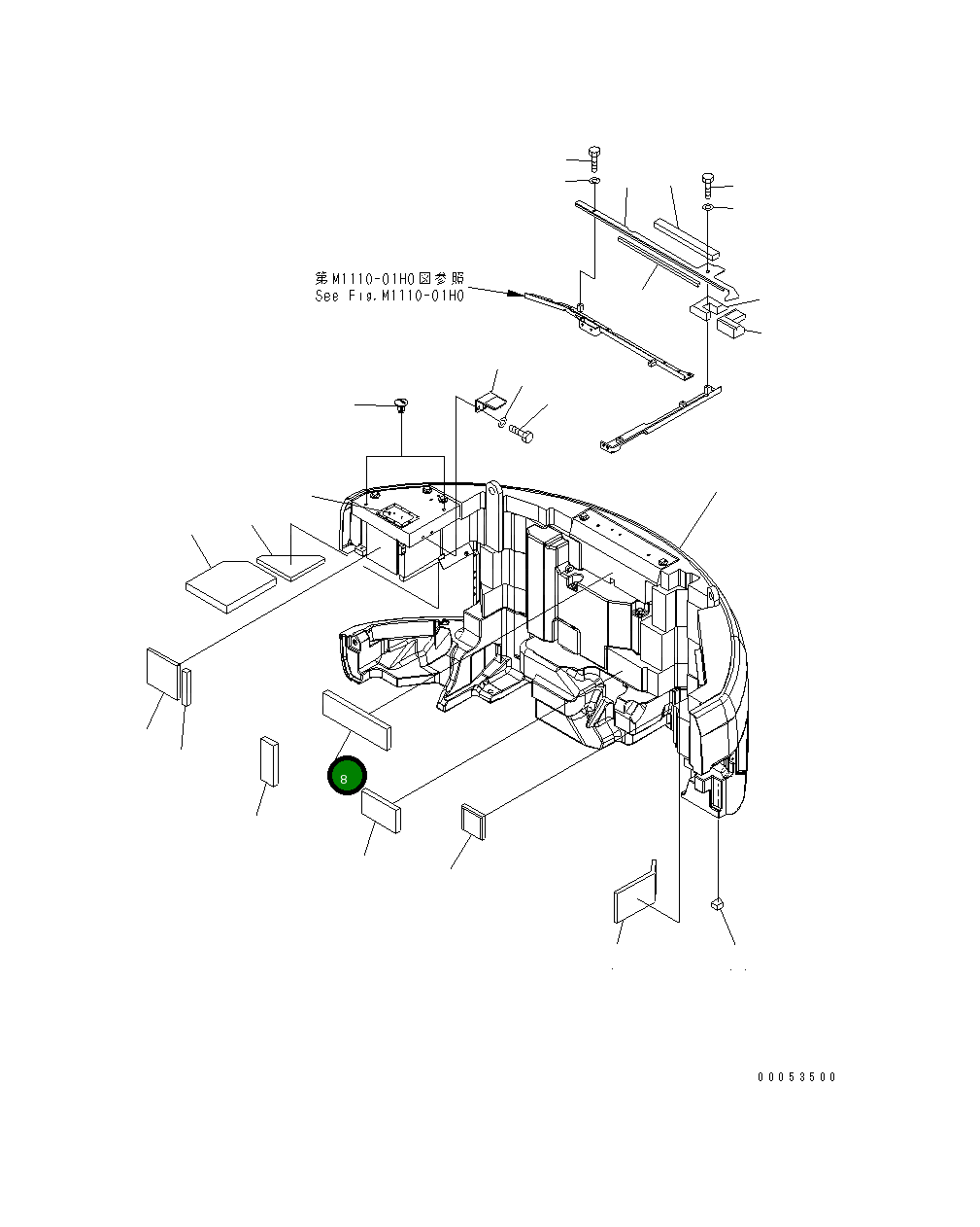 Лист 22U-46-27810 Komatsu