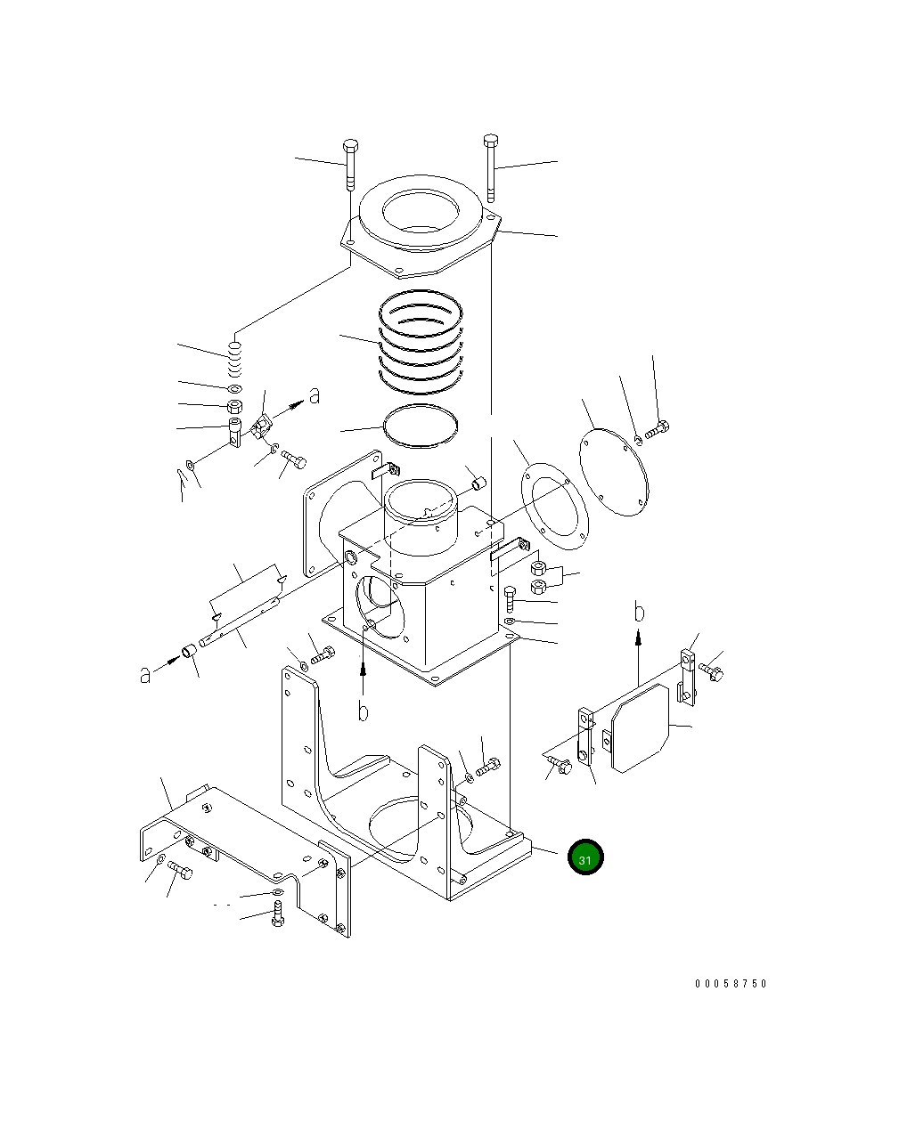 Кронштейн 569-84-88350 Komatsu