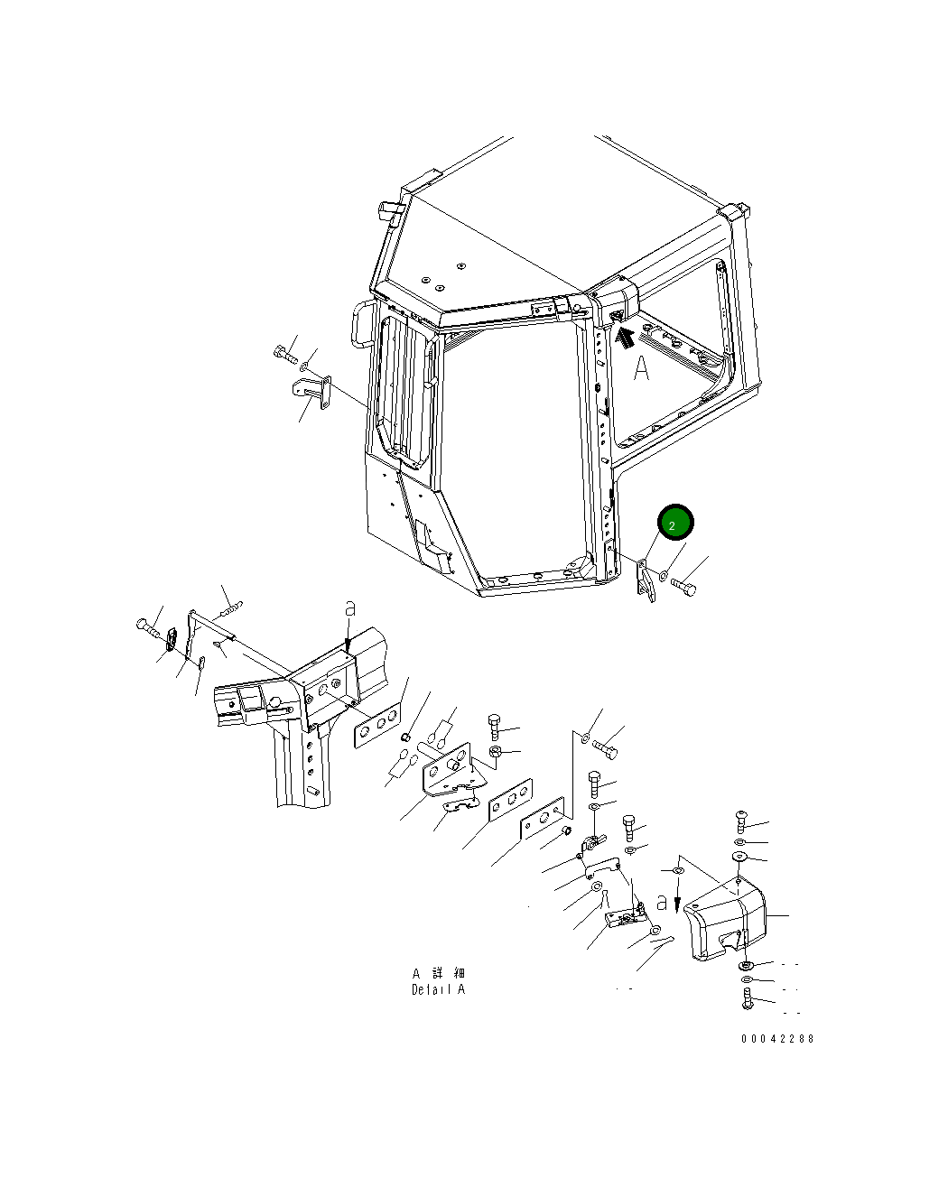 Кронштейн 17A-979-3480 Komatsu