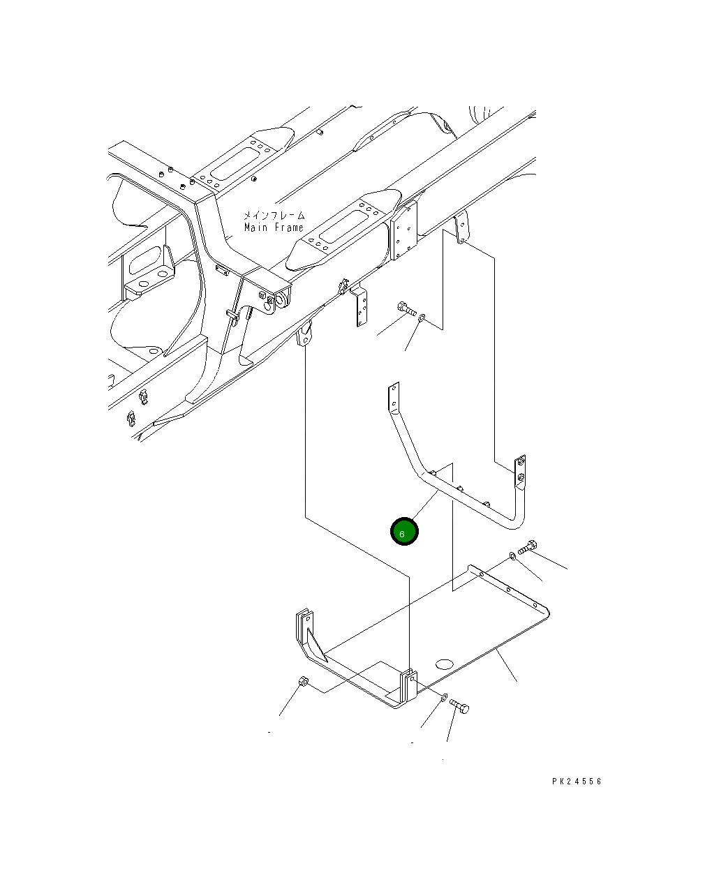 Кронштейн 567-54-71511 Komatsu
