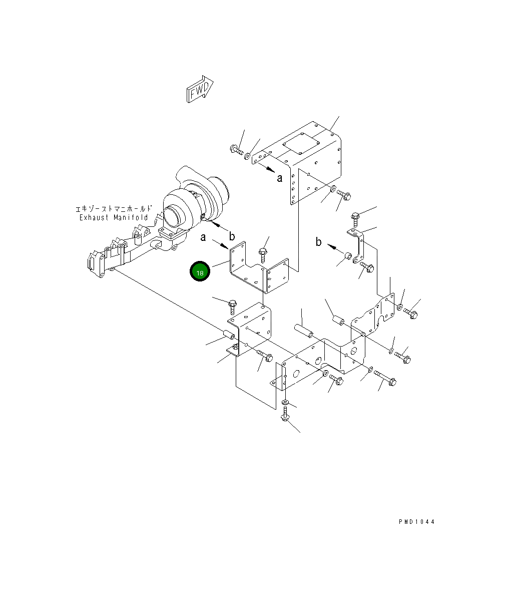 Кронштейн 6732-81-8711 Komatsu