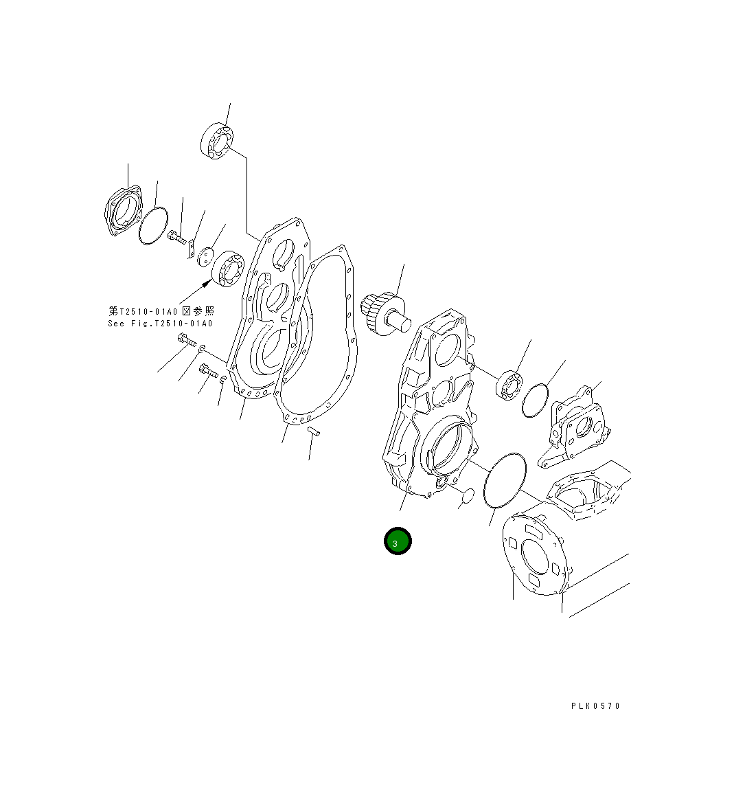 Корпус 124-Y60-1410 Komatsu