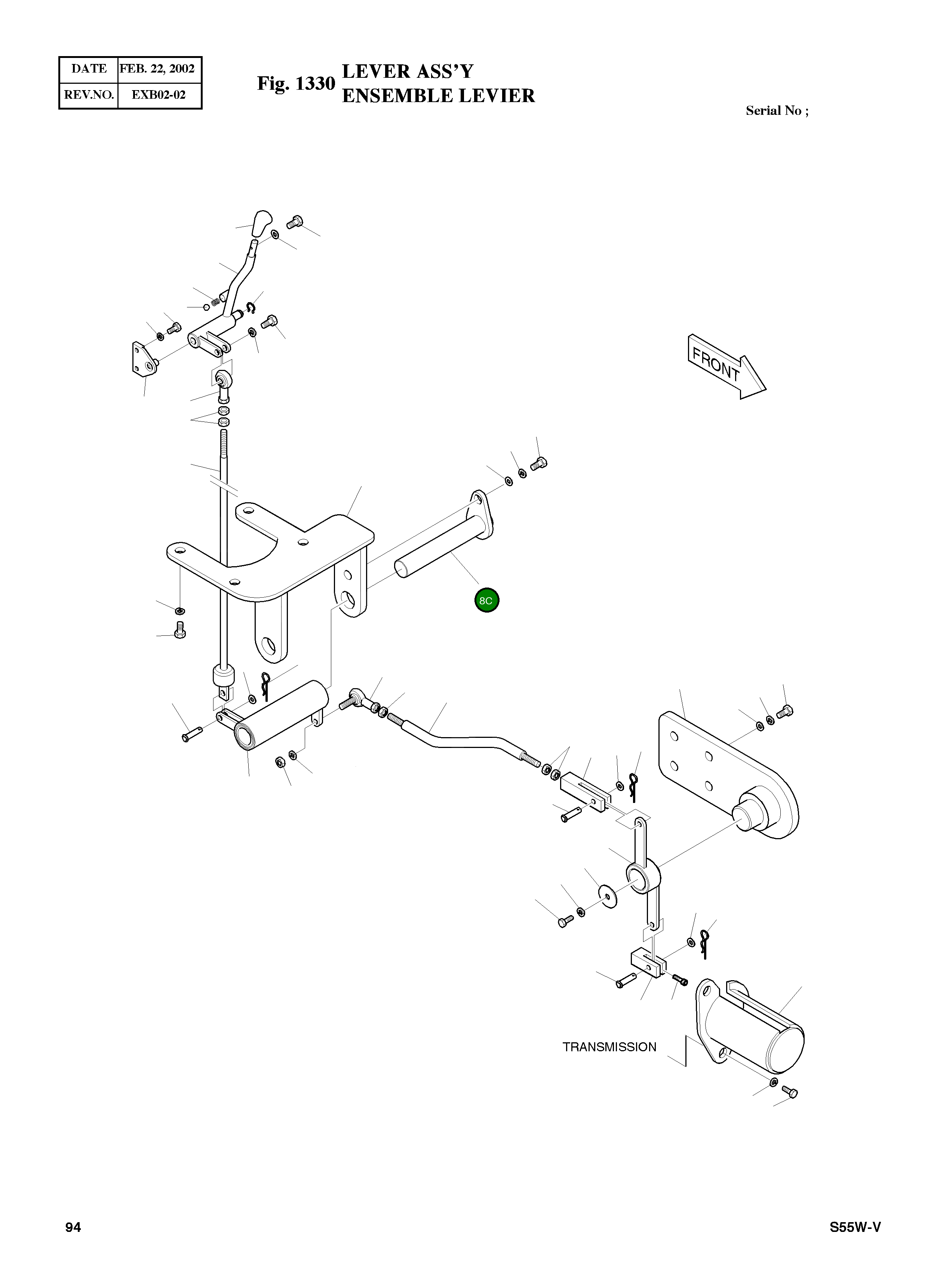 Палец 123-00131A Komatsu