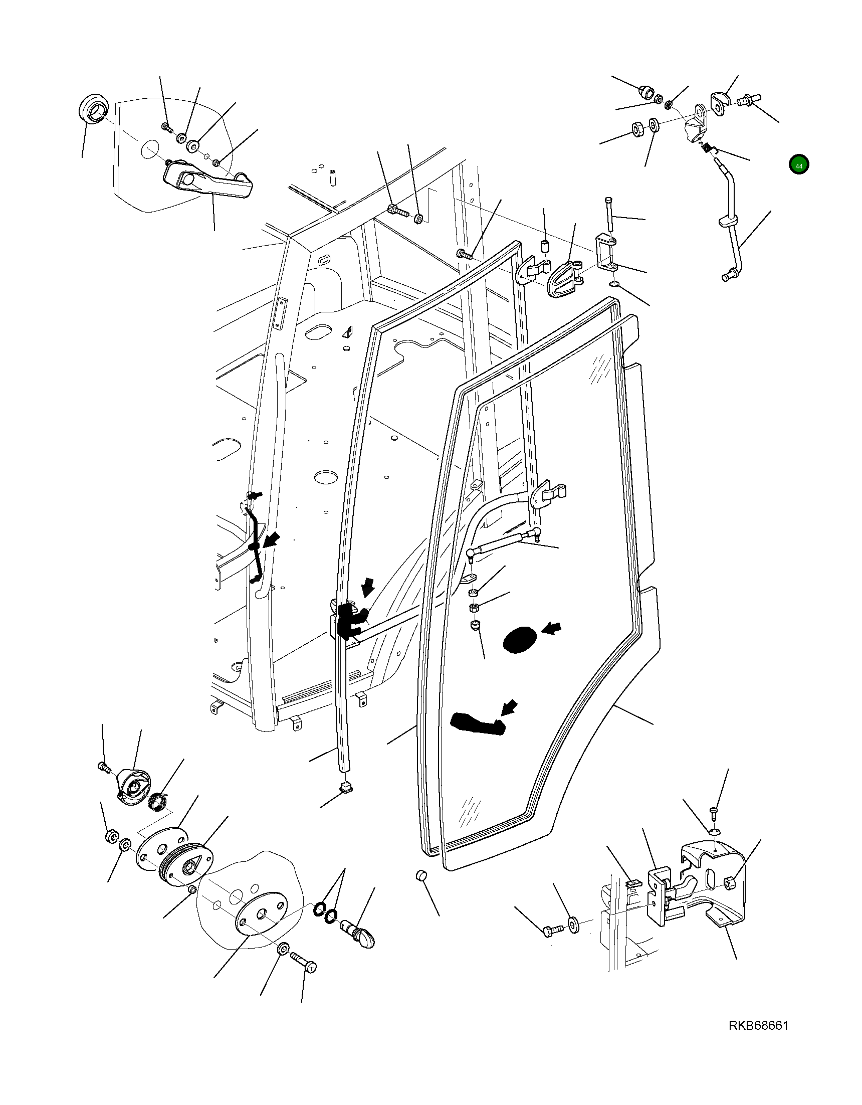 Палец 21D-54-13311 Komatsu