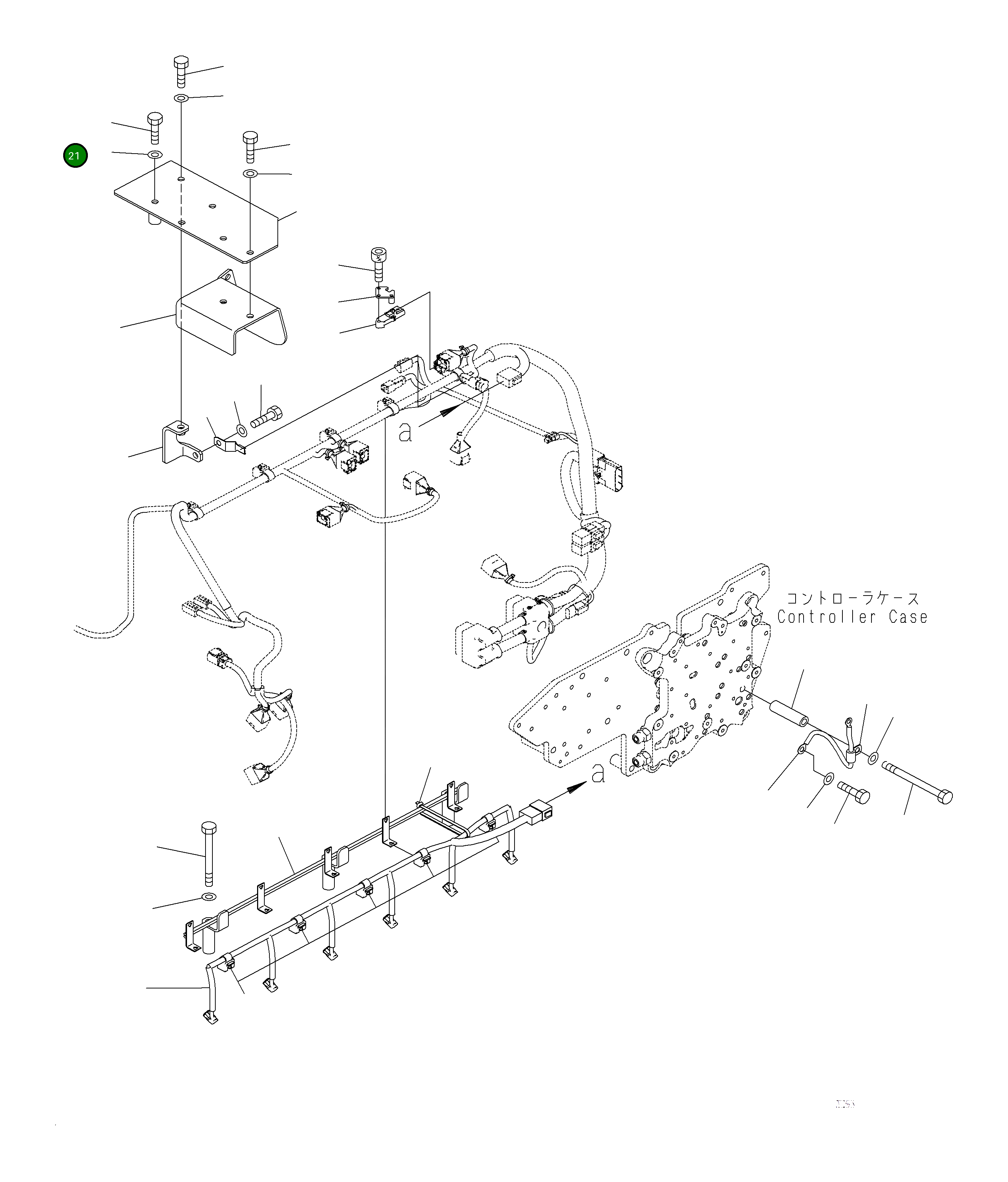 Кронштейн 6252-71-6490 Komatsu
