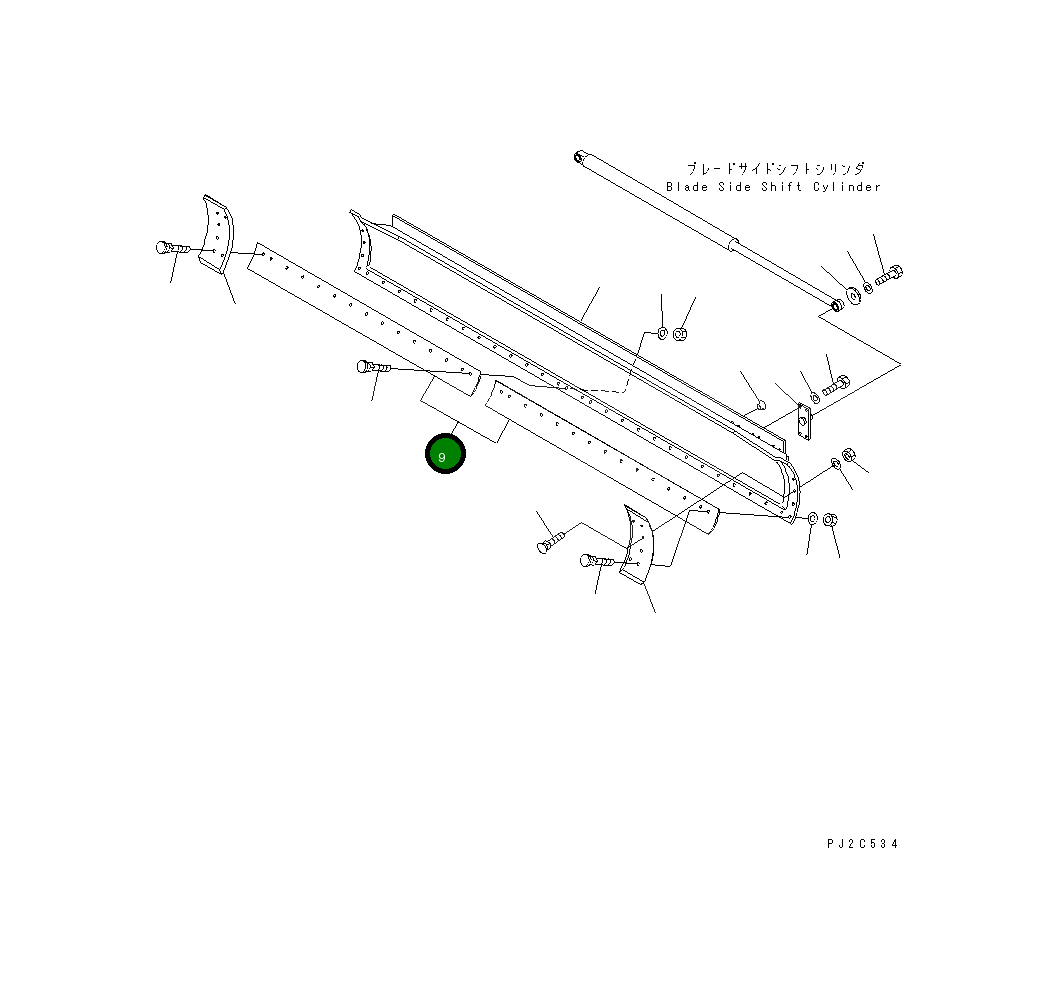 Кромка 23B-70-31460 Komatsu