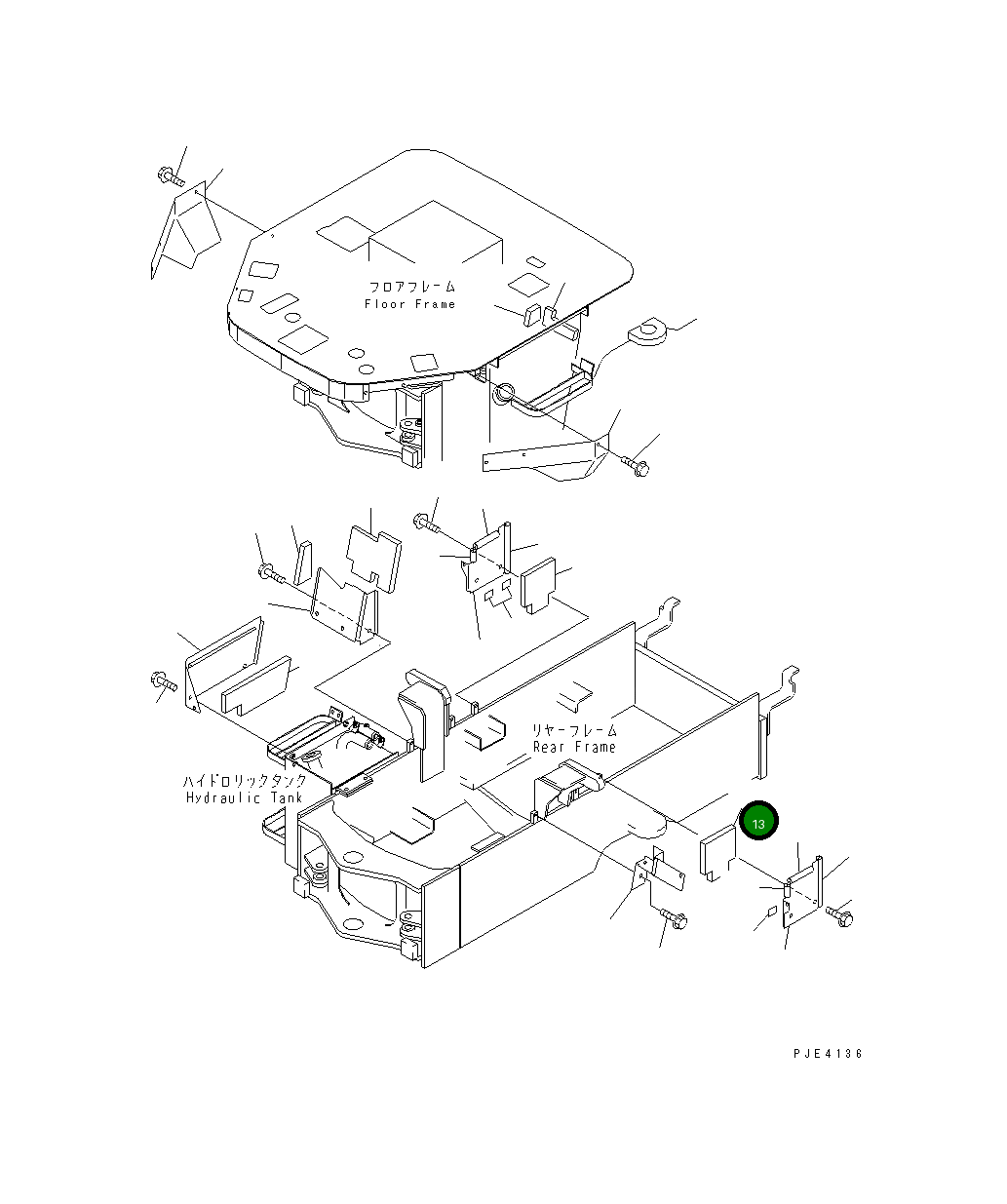 Лист 415-54-21691 Komatsu