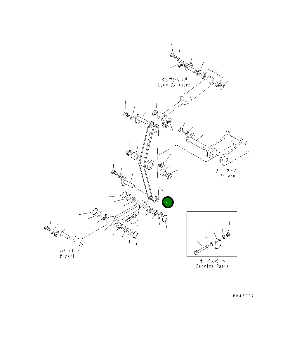 Коромысло 418-S30-2230 Komatsu