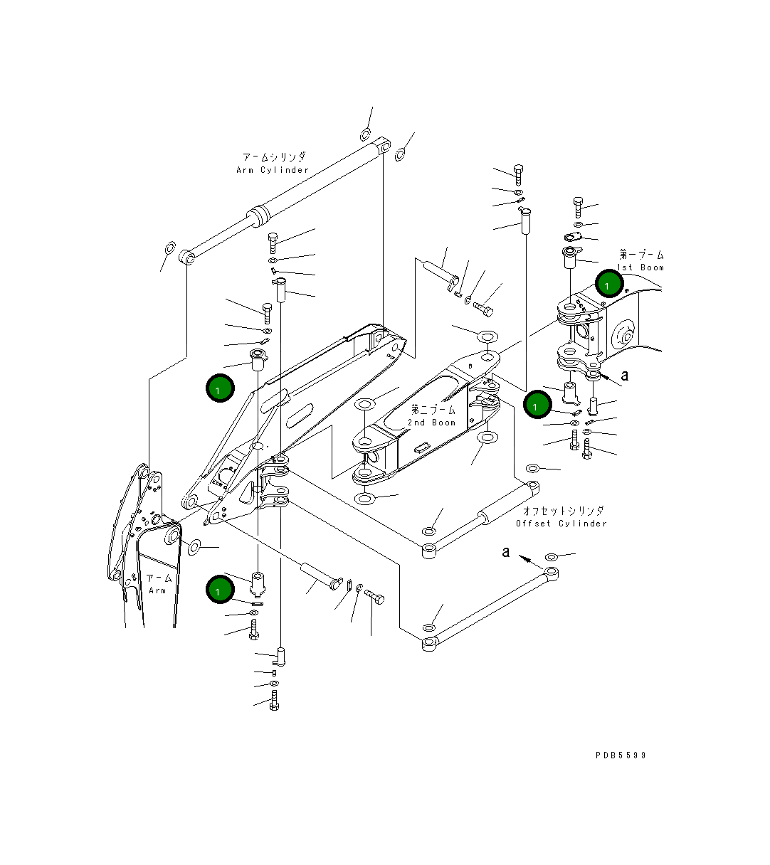 Палец 22U-70-11140 Komatsu