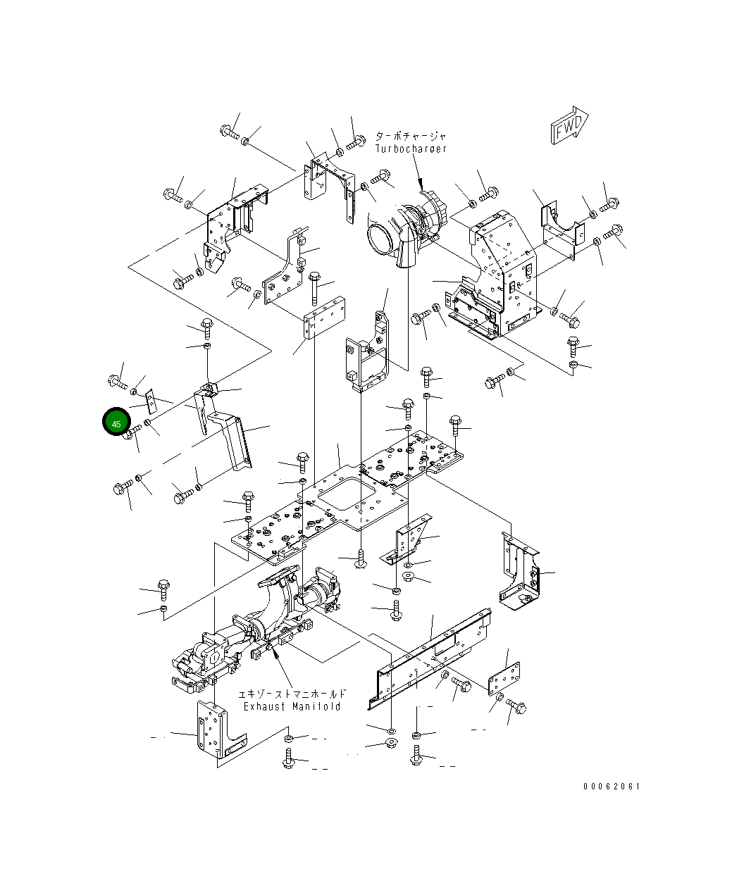 Кронштейн 6251-11-8710 Komatsu