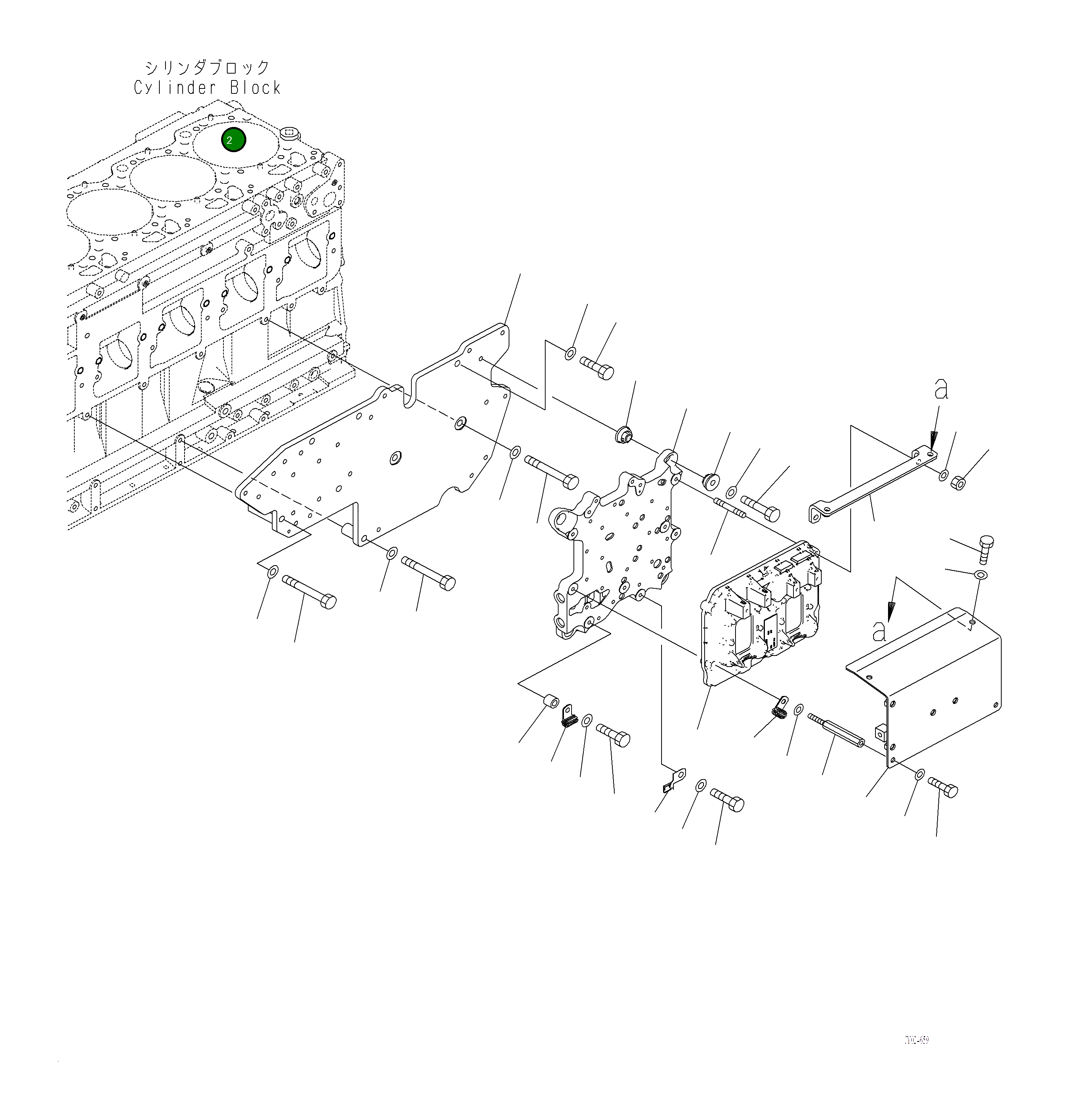 Кронштейн 6252-21-6110 Komatsu