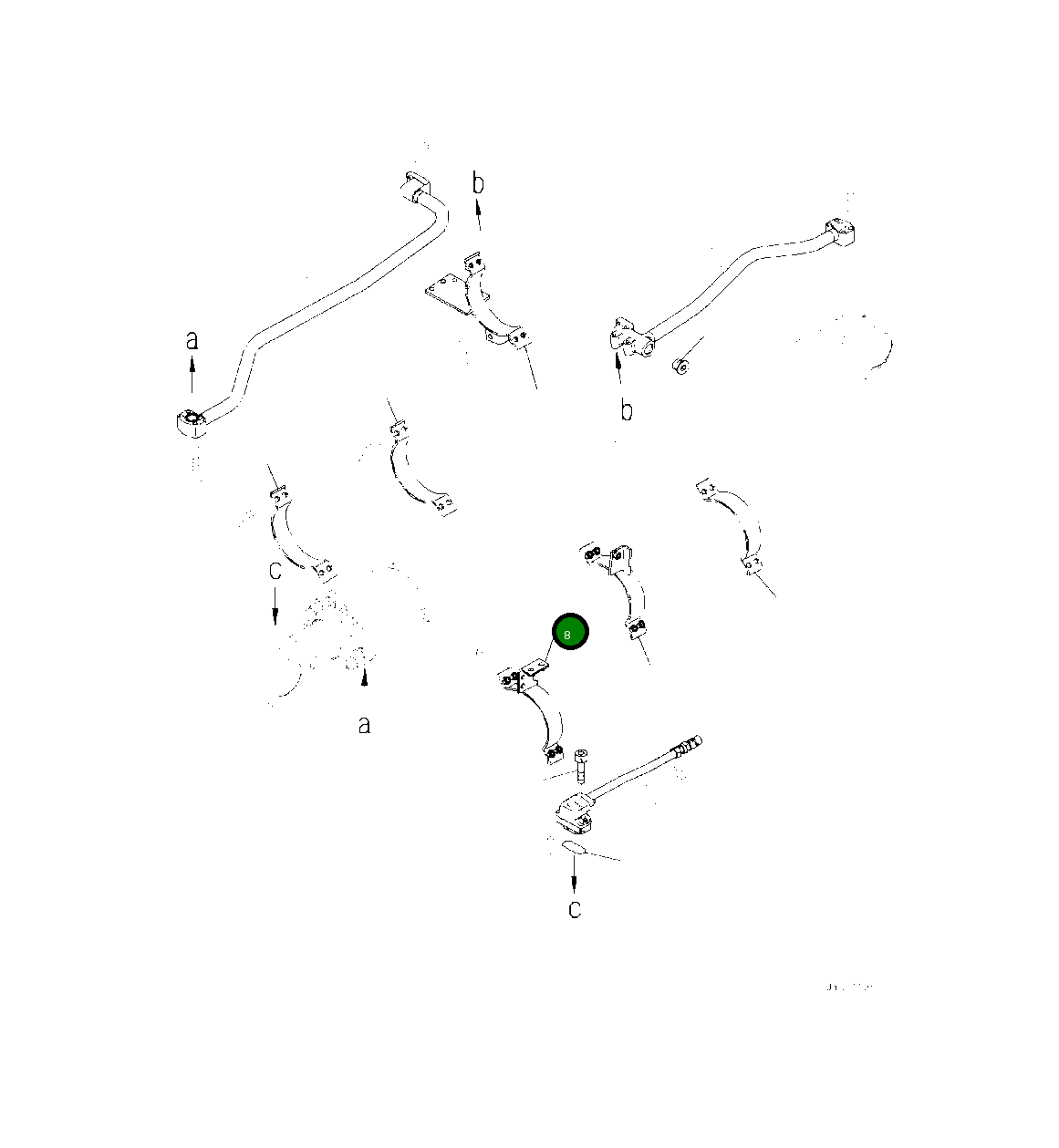 Кронштейн 707-97-08430 Komatsu