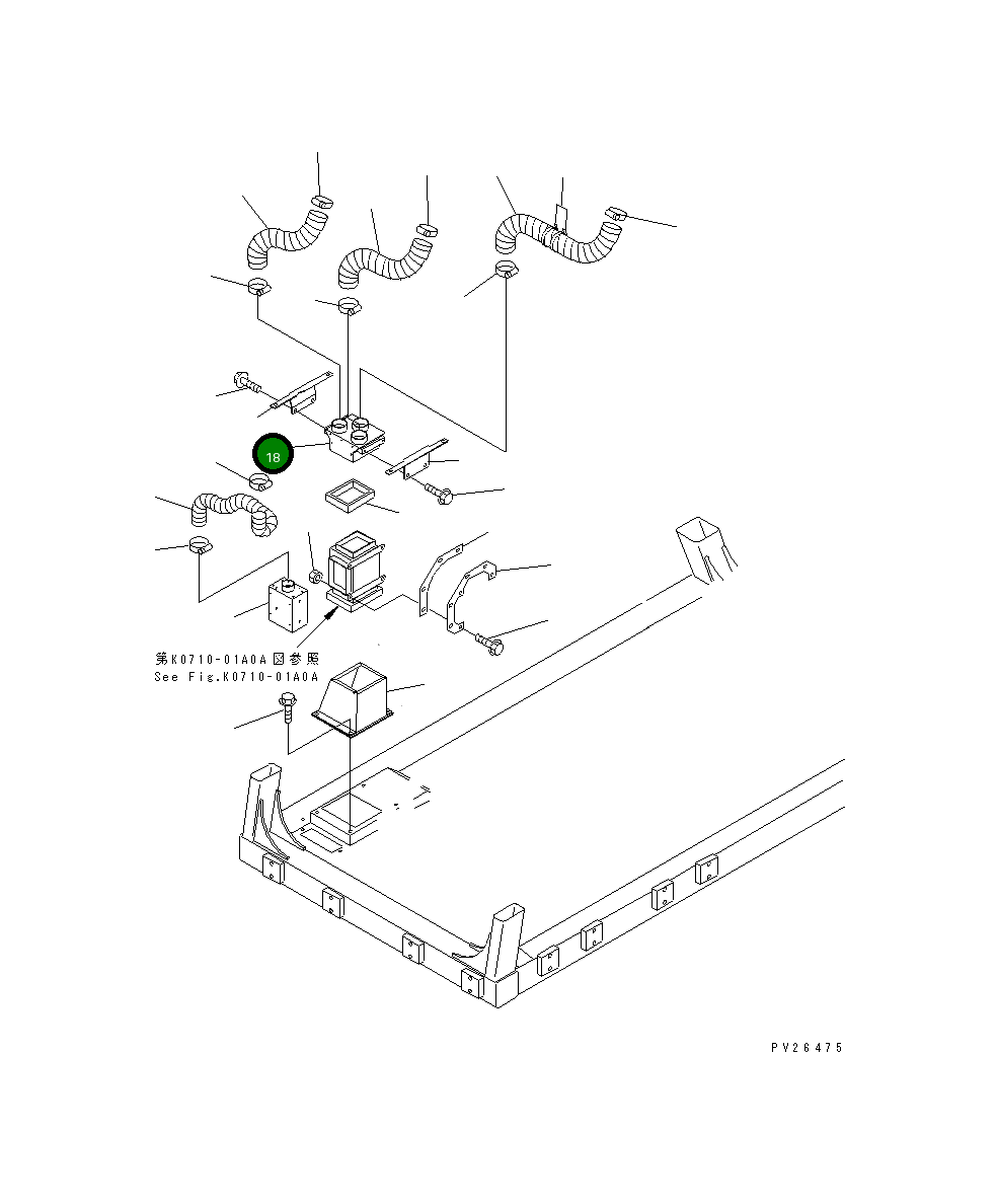 Кронштейн 567-07-73540 Komatsu