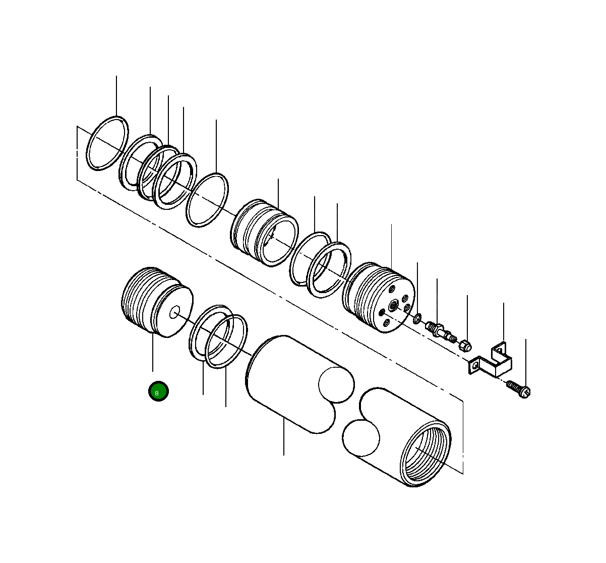 Направляющая крепления шланга 1439 493 H1 Komatsu