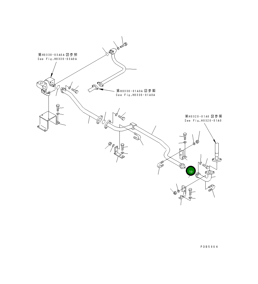 Кронштейн 22U-62-12510 Komatsu