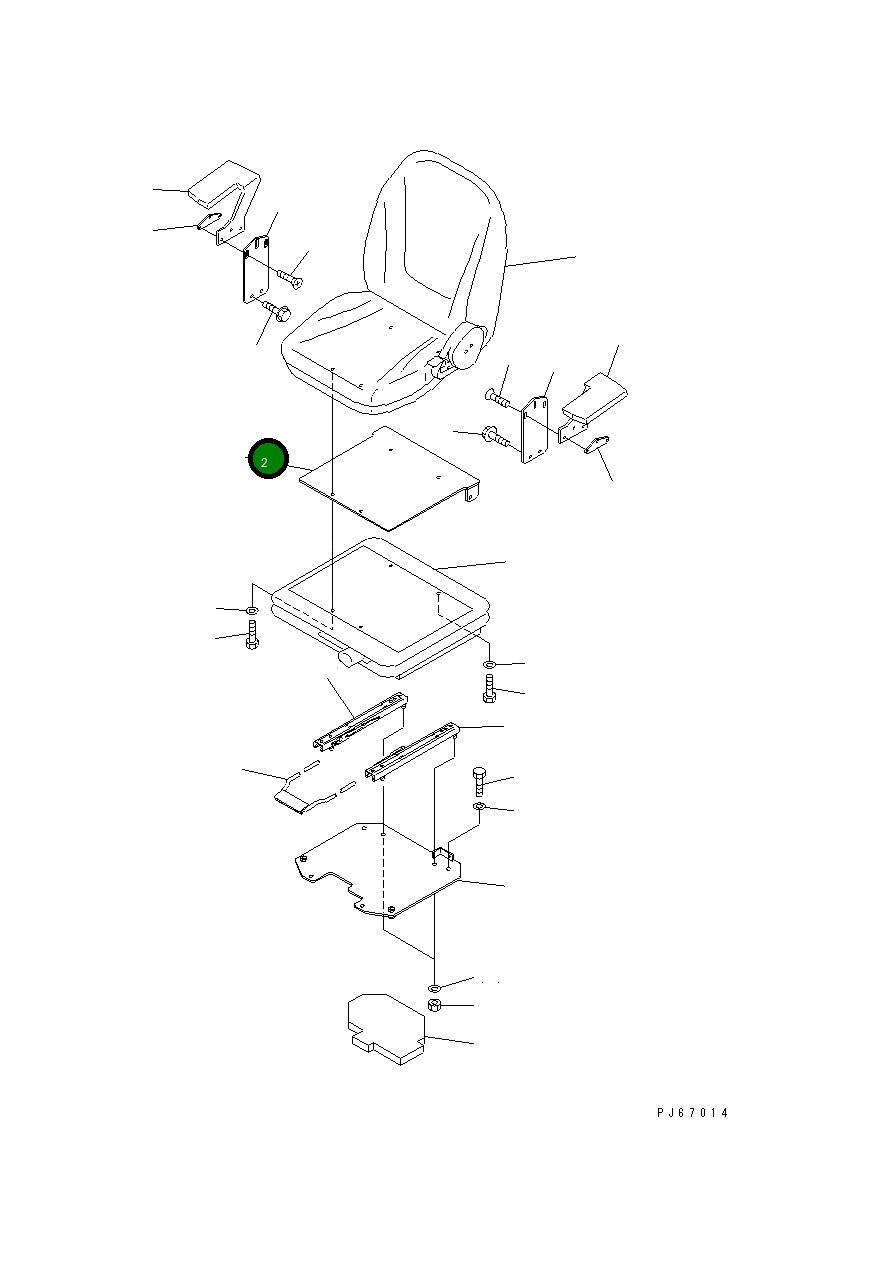 Кронштейн 22J-57-1A221 Komatsu