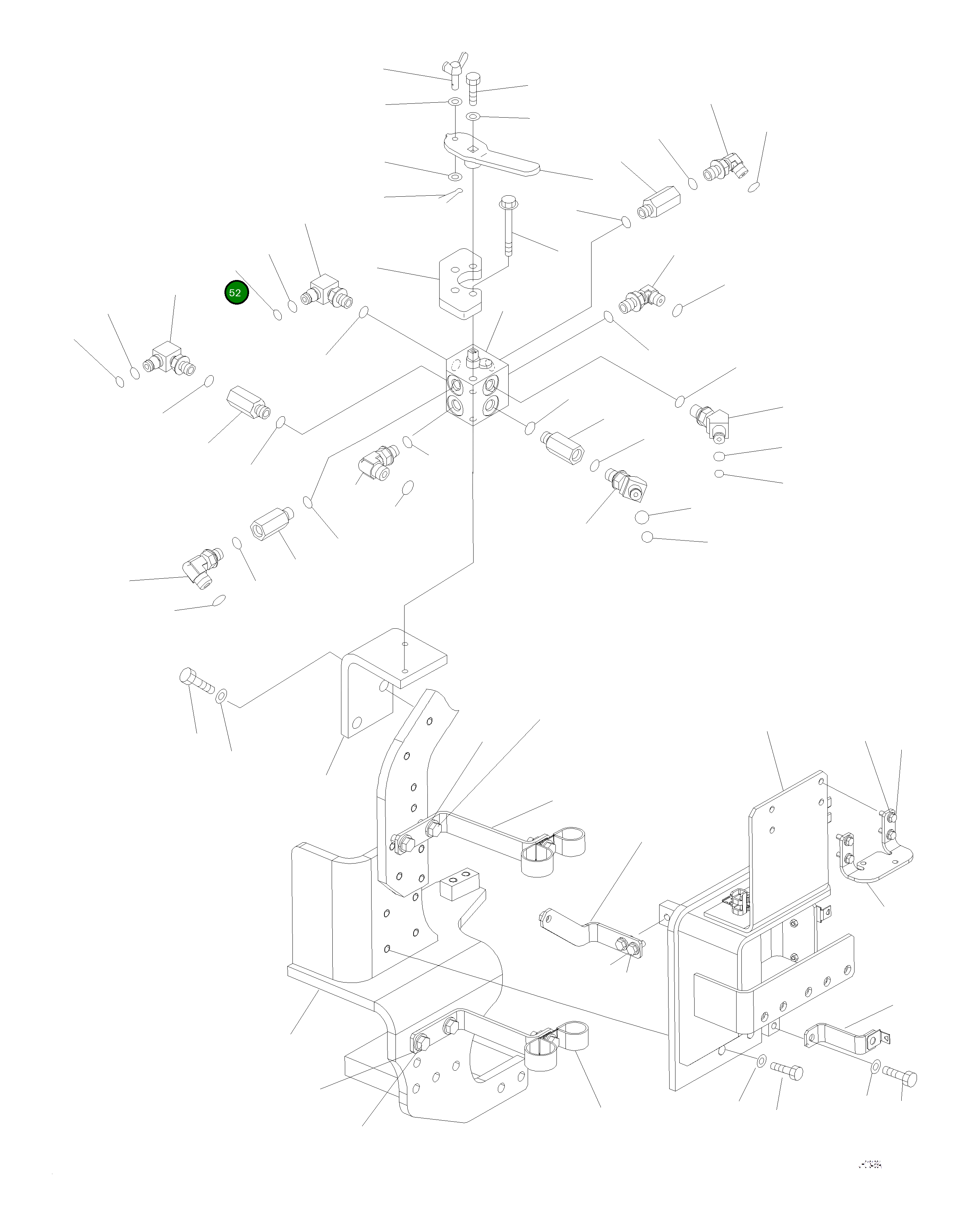 Кронштейн 2A7-62-12160 Komatsu