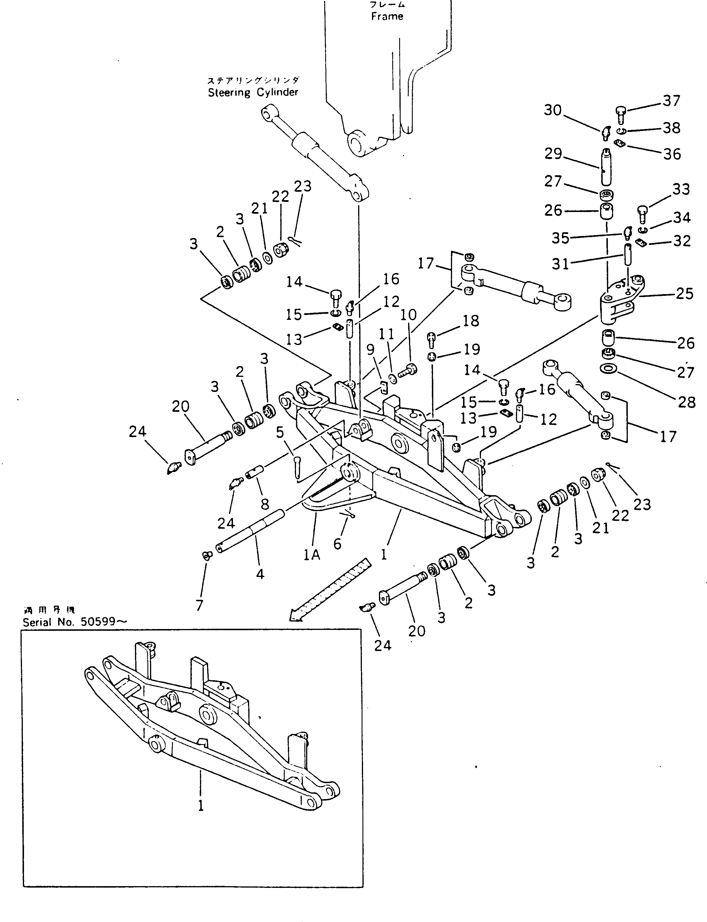 Палец 233-27-21160 Komatsu
