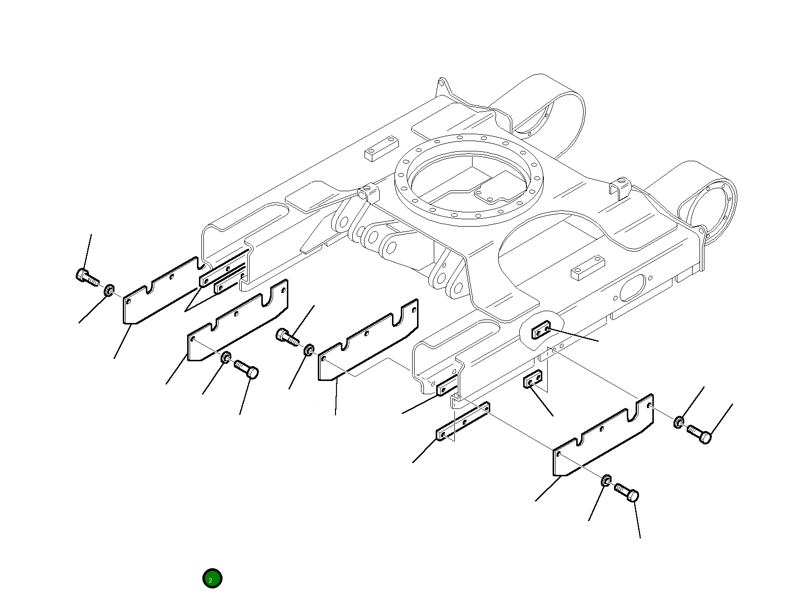 Крепёжная пластина 3F0530603 Komatsu