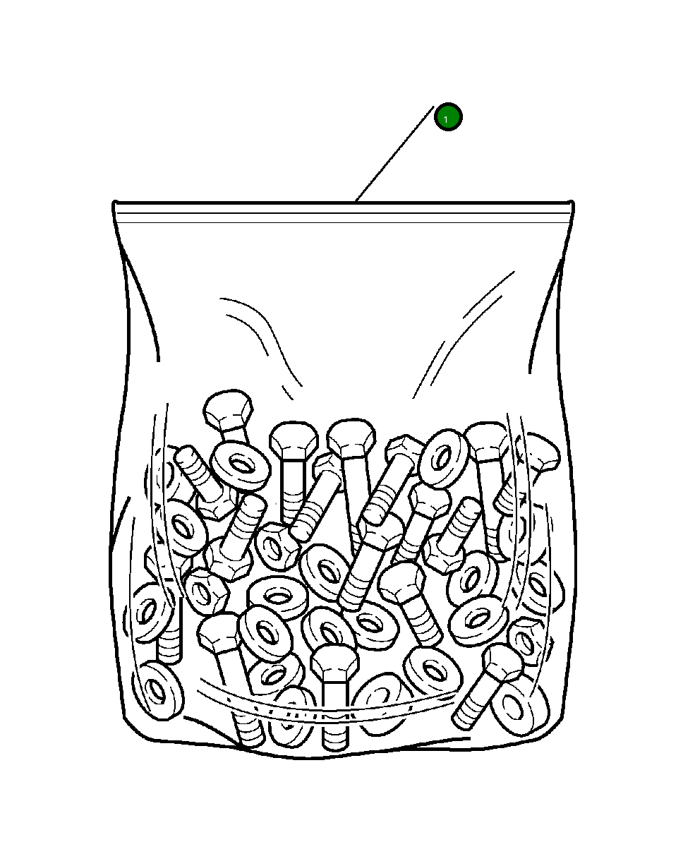 Мешок для крепежа 2938-07-1310 Komatsu