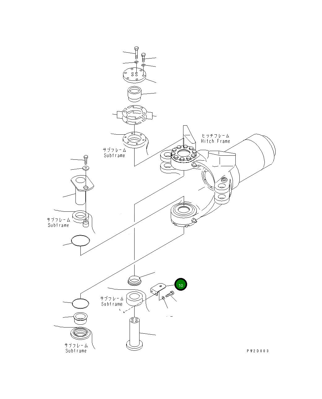 Кронштейн 569-54-12210 Komatsu