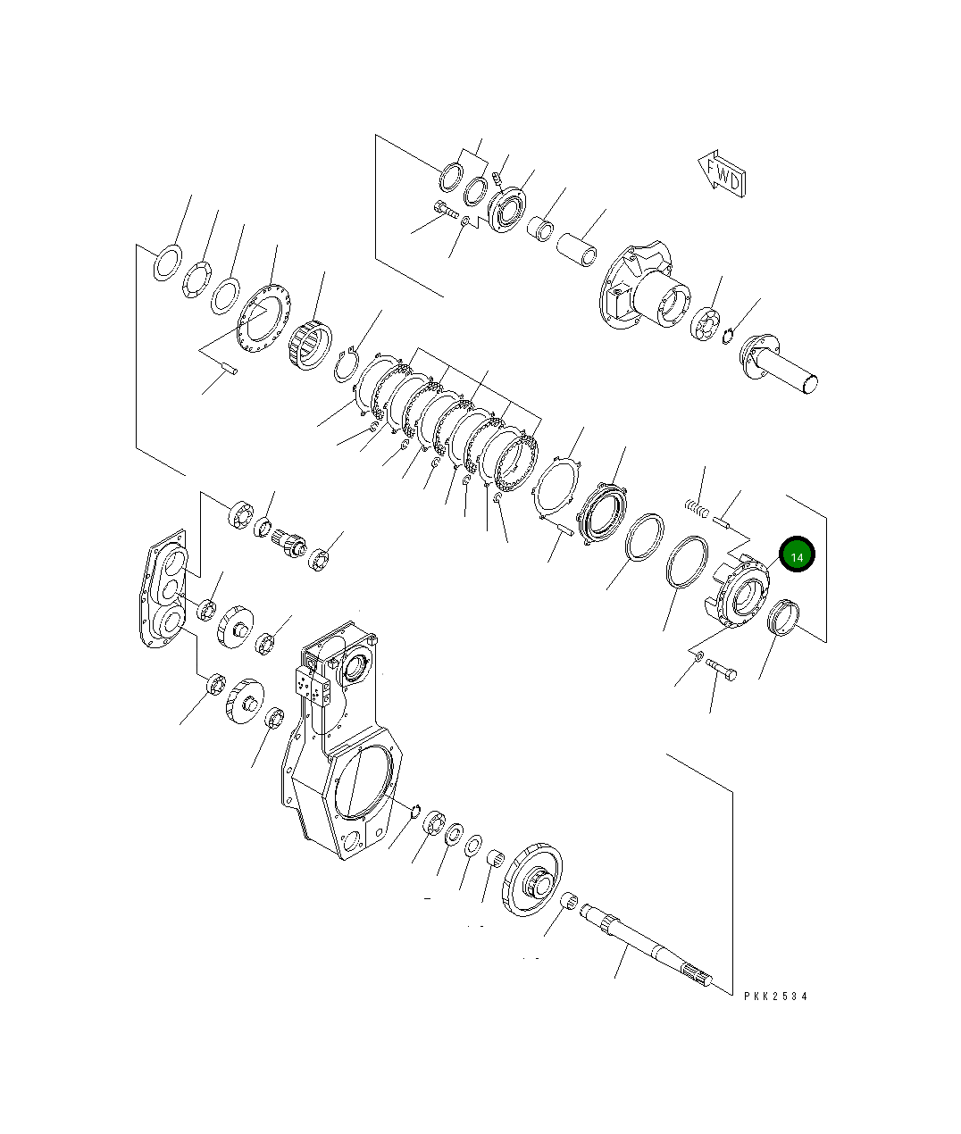 Корпус 12G-X56-1480 Komatsu