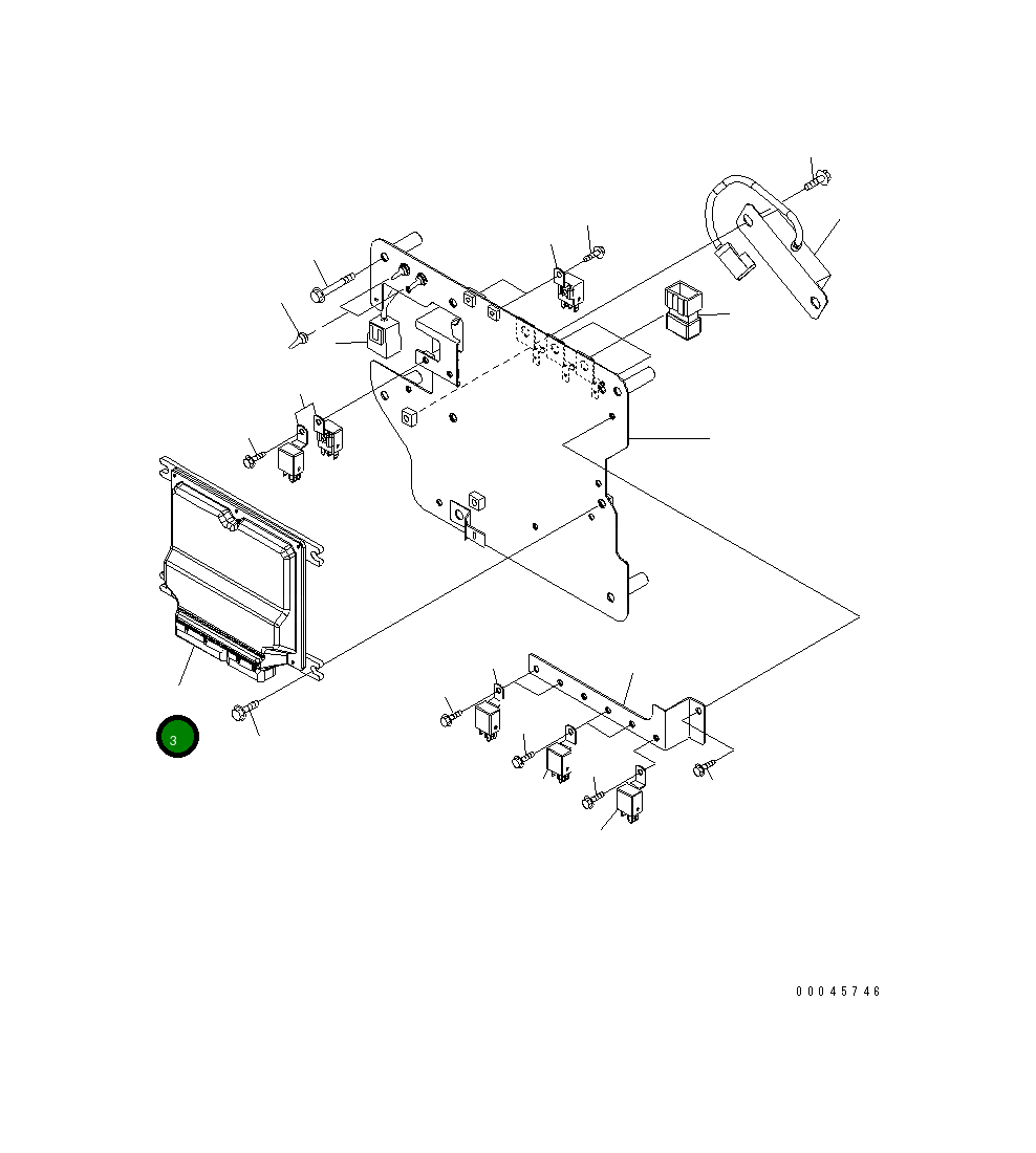 Контроллер 7835-46-3000 Komatsu