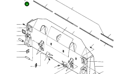 Левый концевой резец режущей кромки — стандартный 646 332 C1 Komatsu