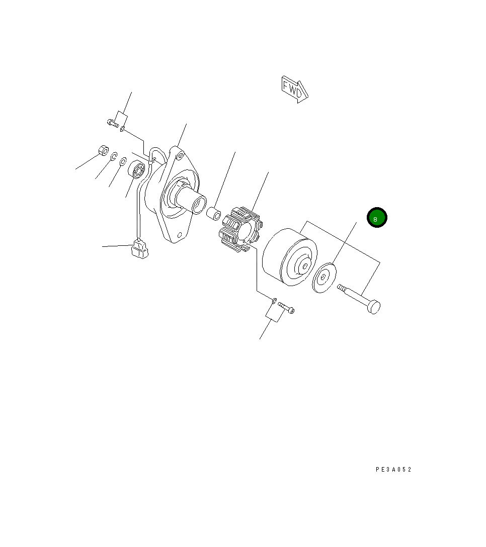 Маховик YM129150-77230 Komatsu