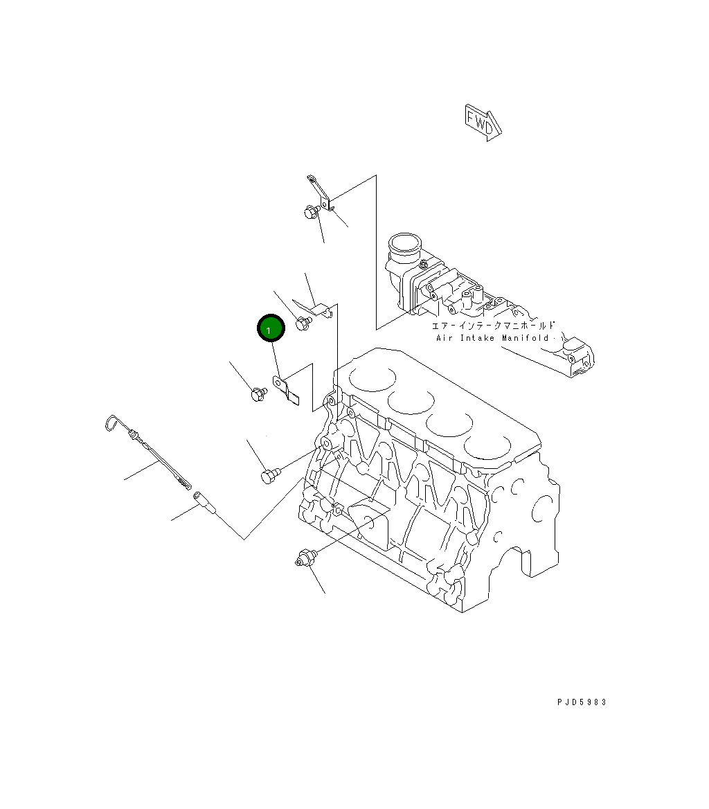 Кронштейн YM129612-75360 Komatsu