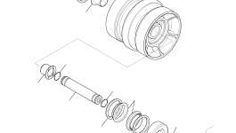 Опорный каток 37B-22-12221 Komatsu