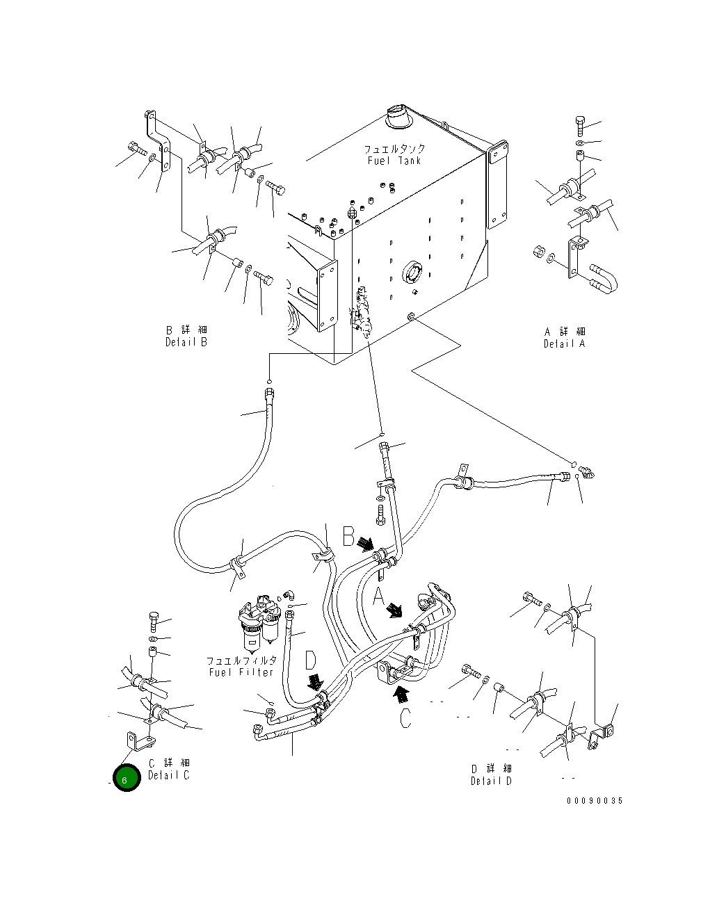 Кронштейн 569-04-81670 Komatsu