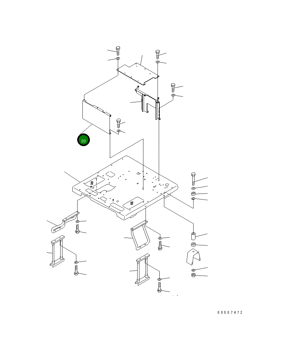 Кронштейн 23B-809-5110 Komatsu
