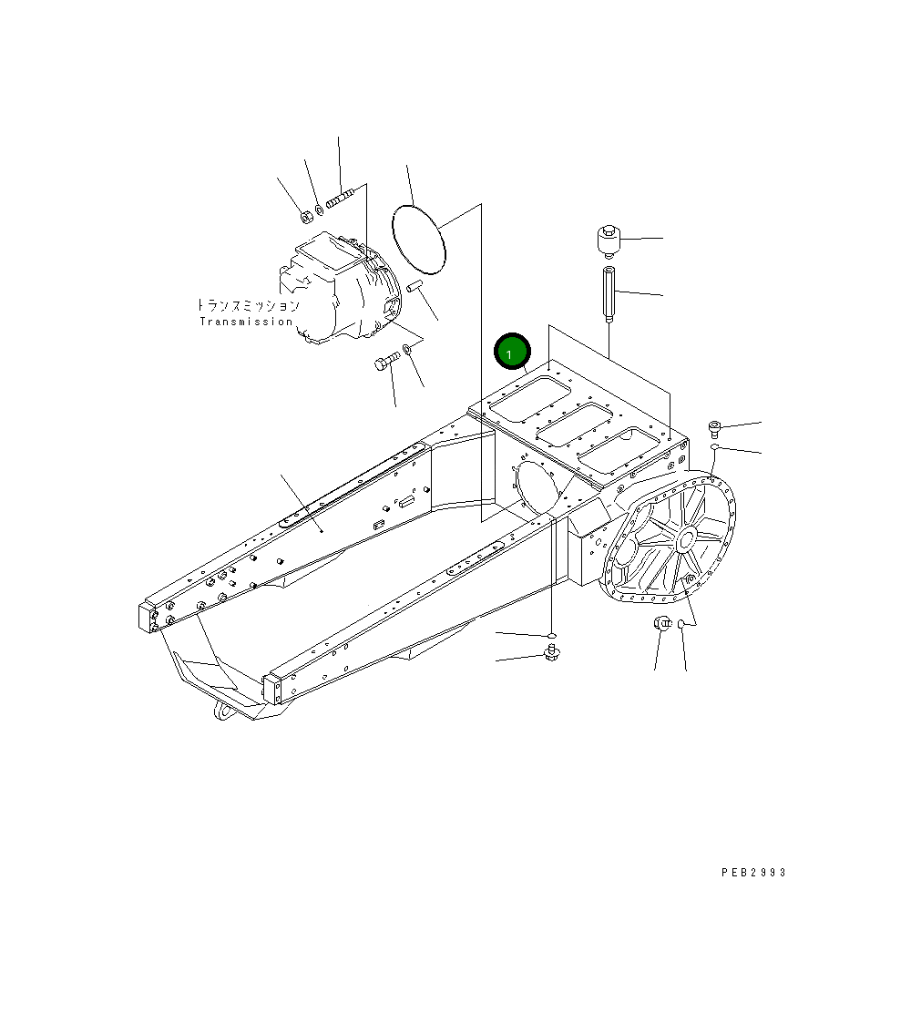Корпус 156-21-21110 Komatsu