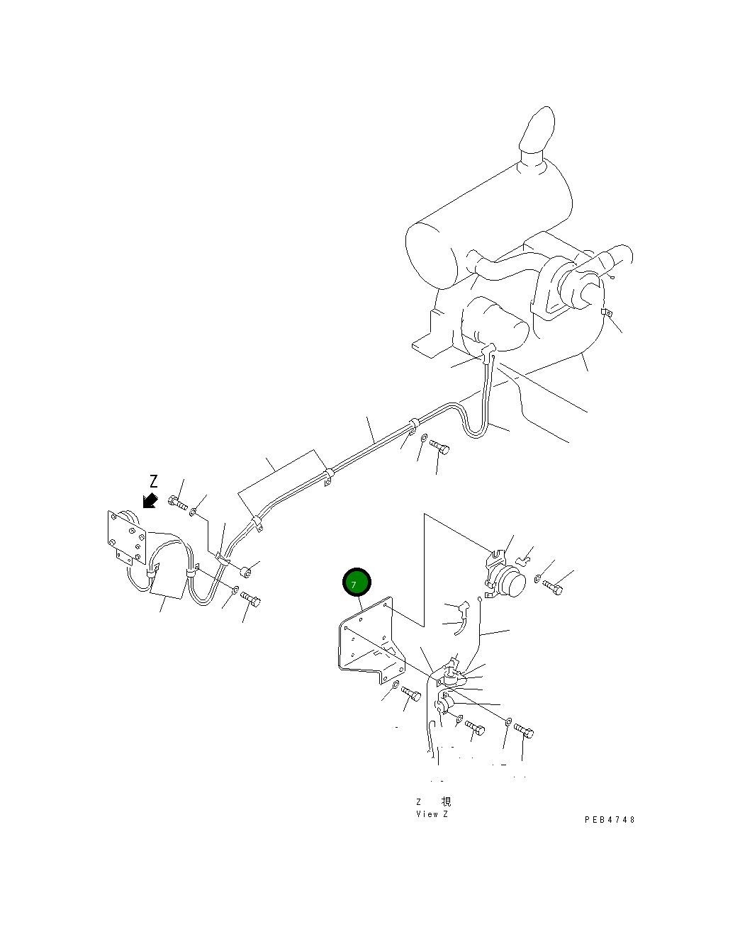 Кронштейн 20Y-06-K2410 Komatsu