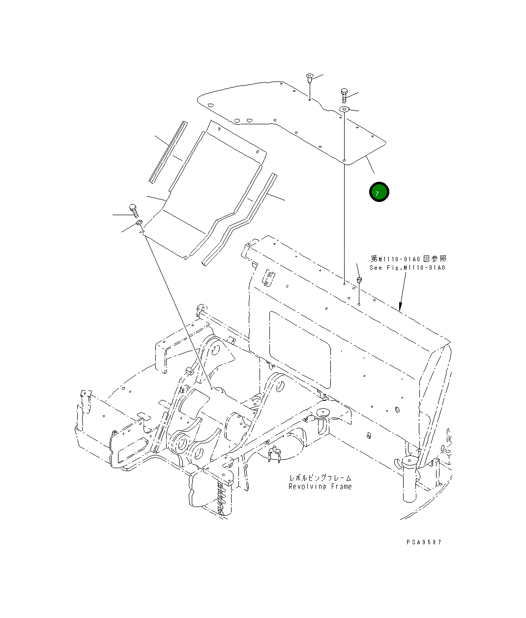 Лист 21W-54-21710 Komatsu