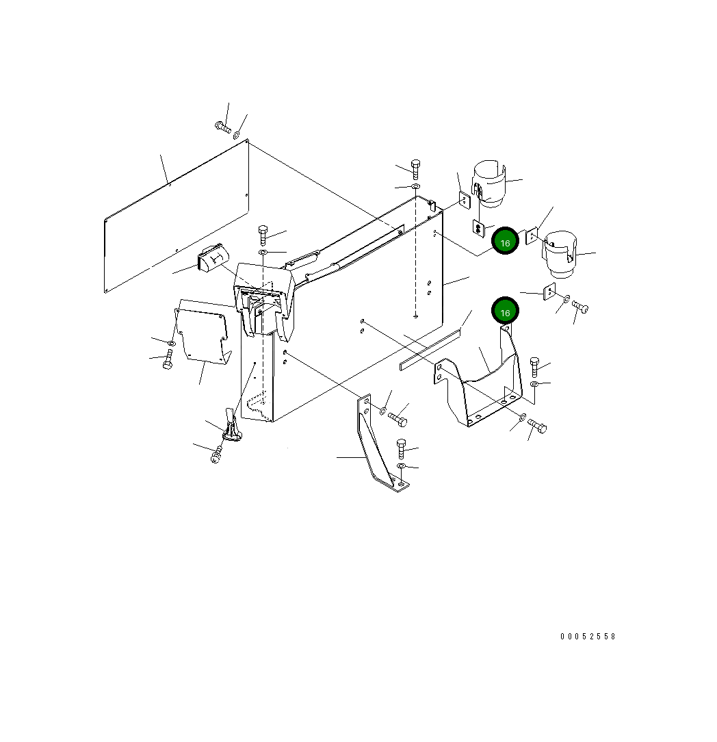 Кронштейн 21T-43-31141 Komatsu