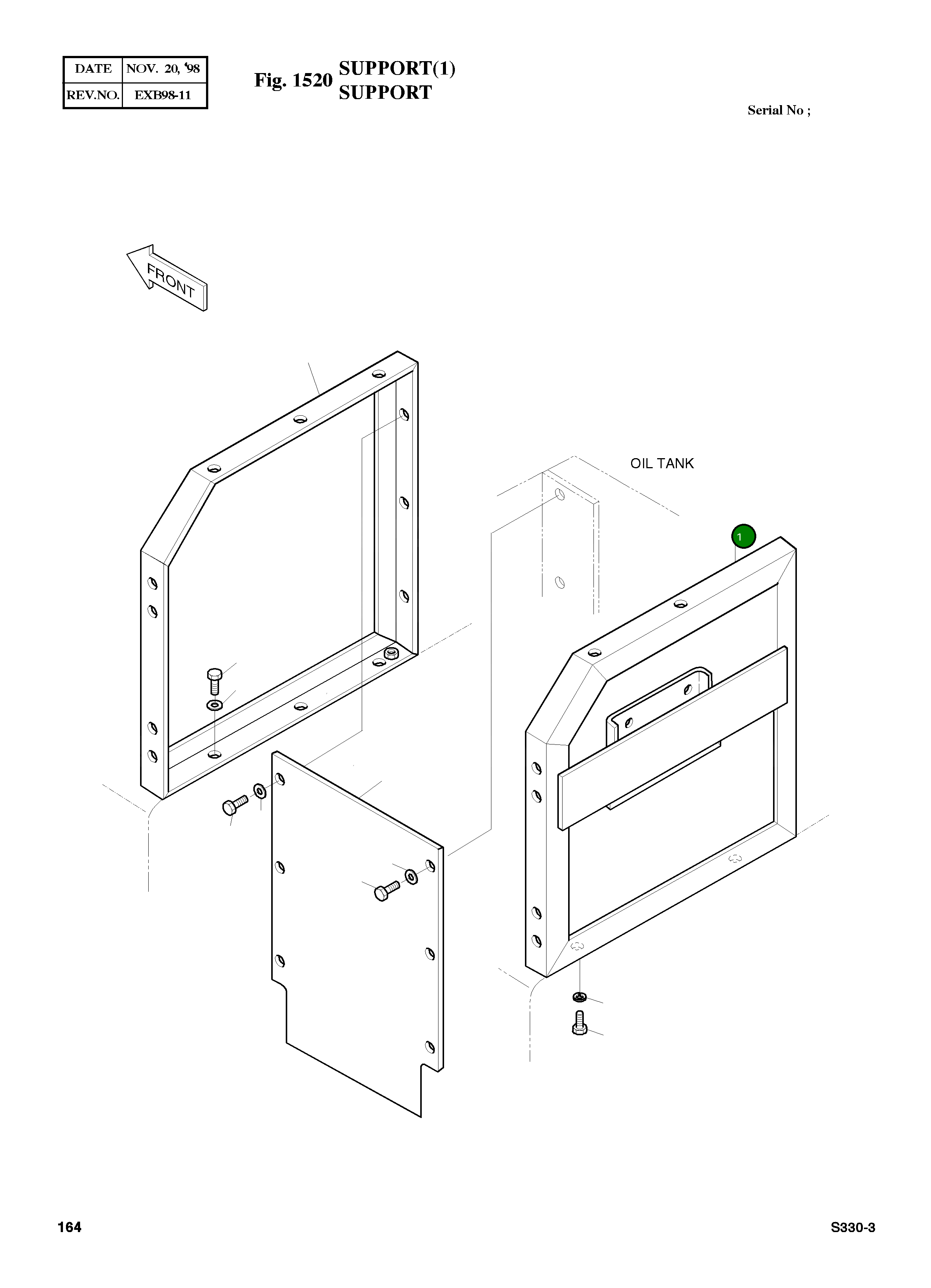 Опора 2197-1173 Komatsu