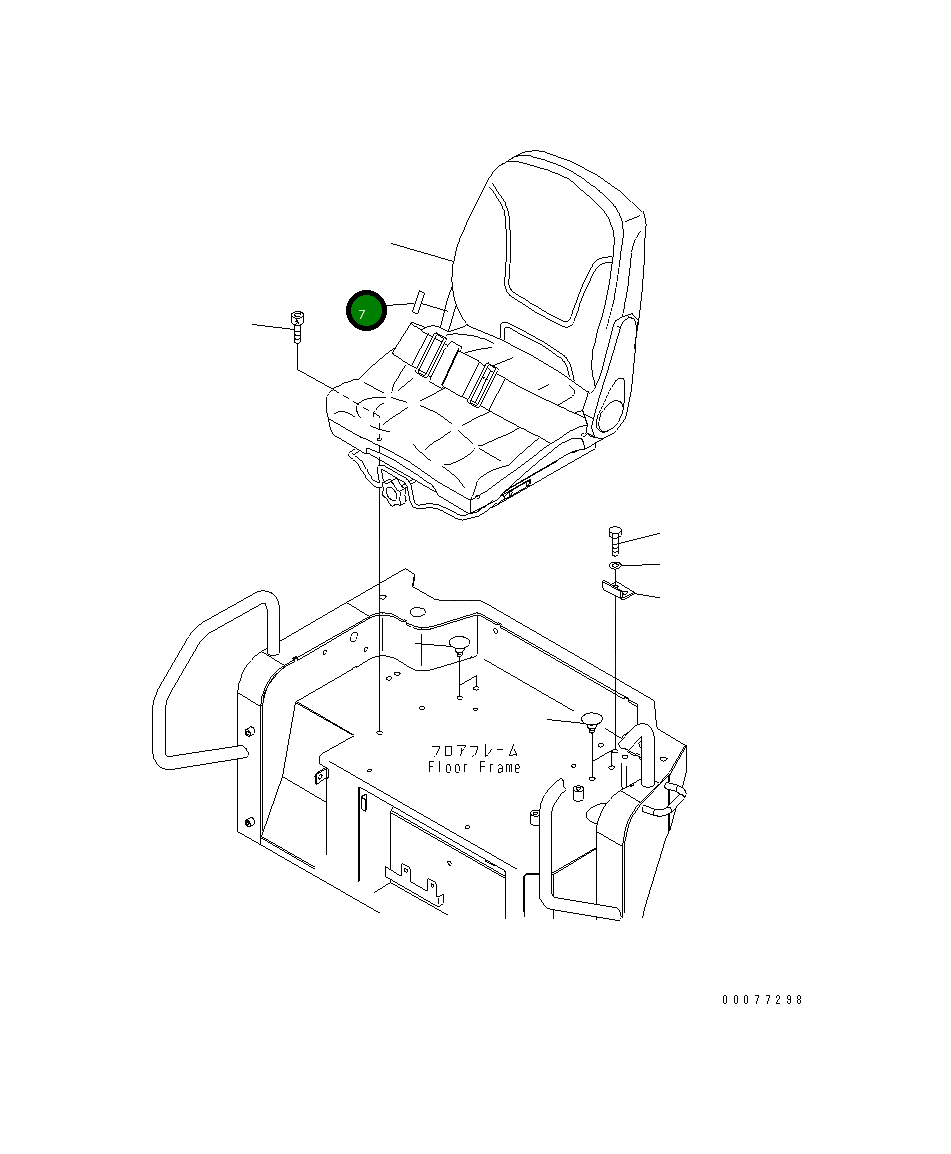 Лист 22F-57-31120 Komatsu