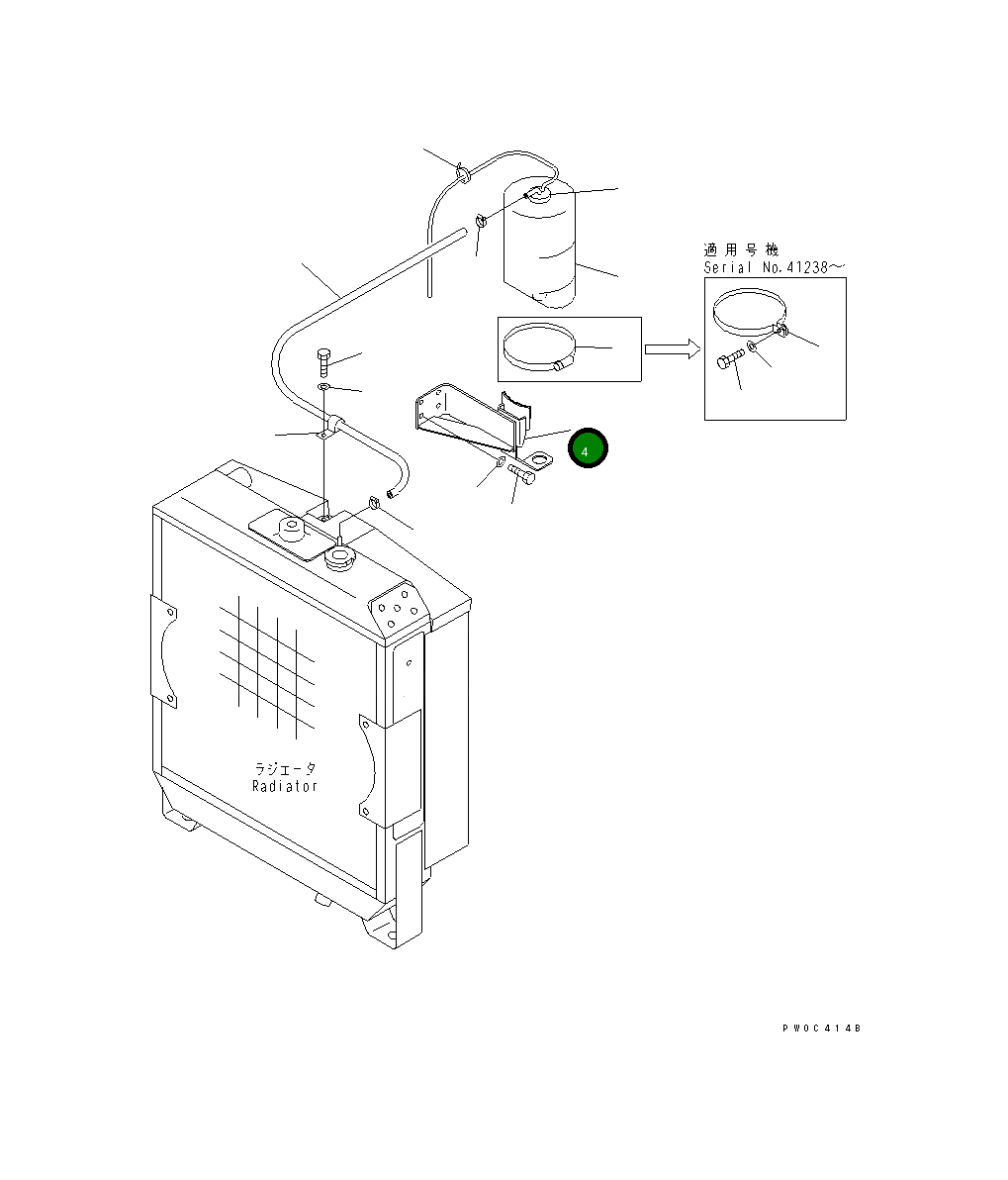 Кронштейн 114-03-51191 Komatsu