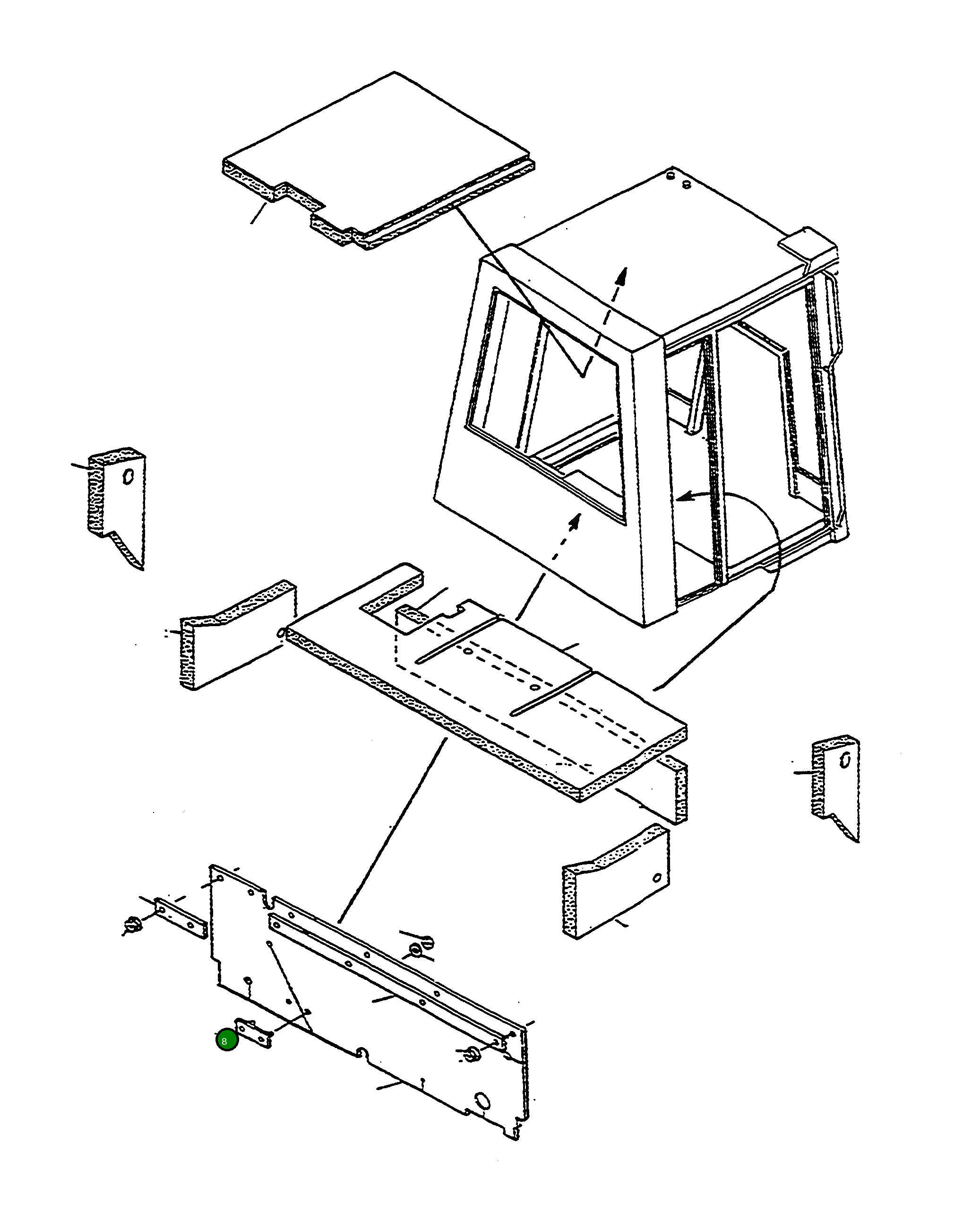 Кронштейн 4241036M91 Komatsu