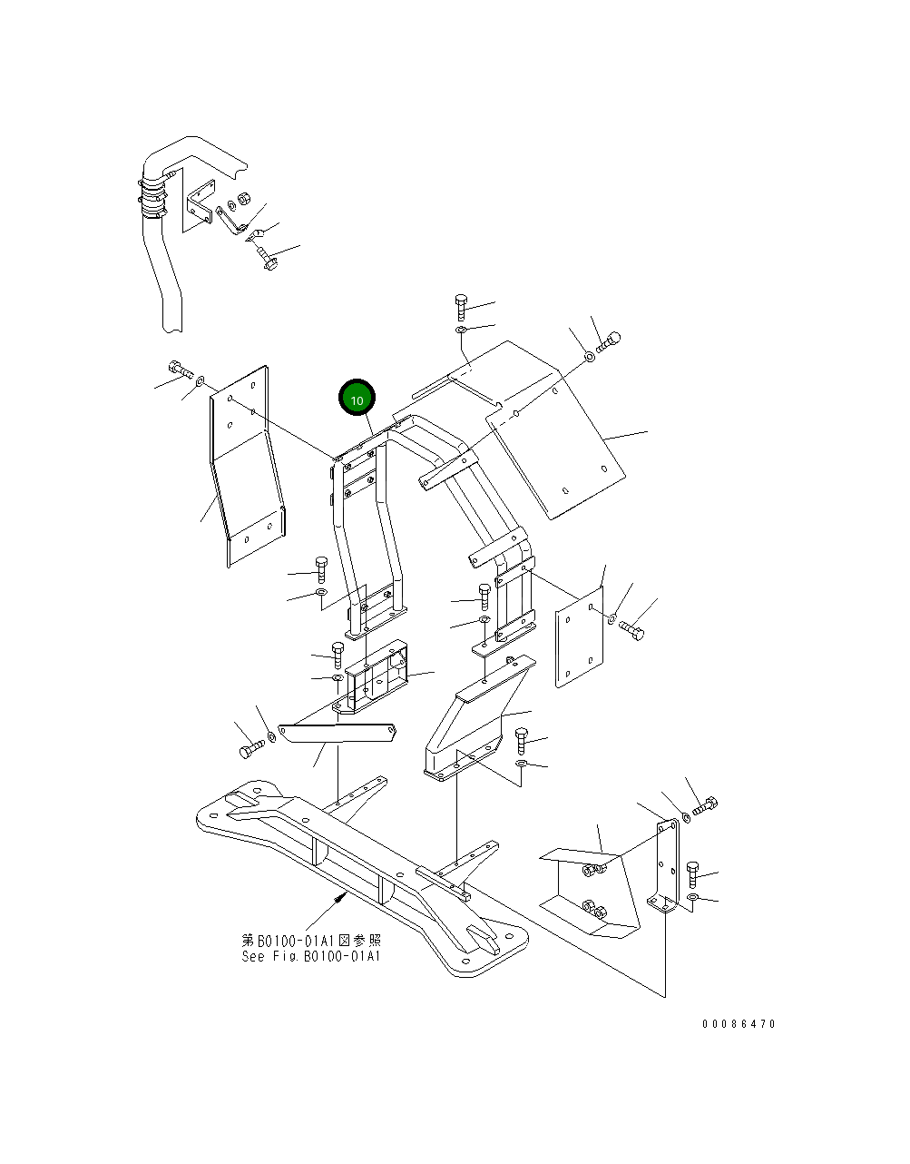 Кронштейн 42C-Z89-4941 Komatsu