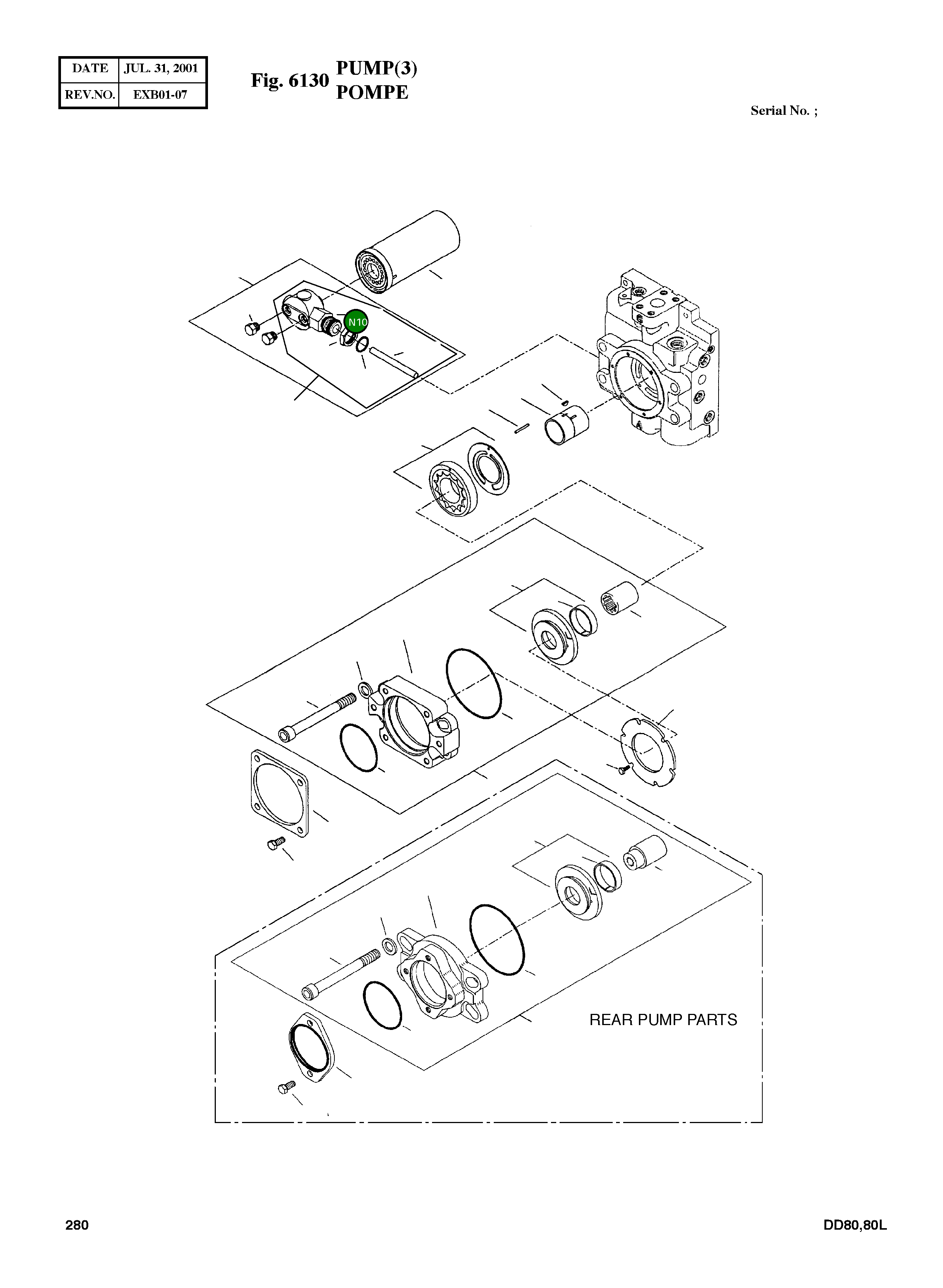 Коллектор фильтра 8800200 Komatsu