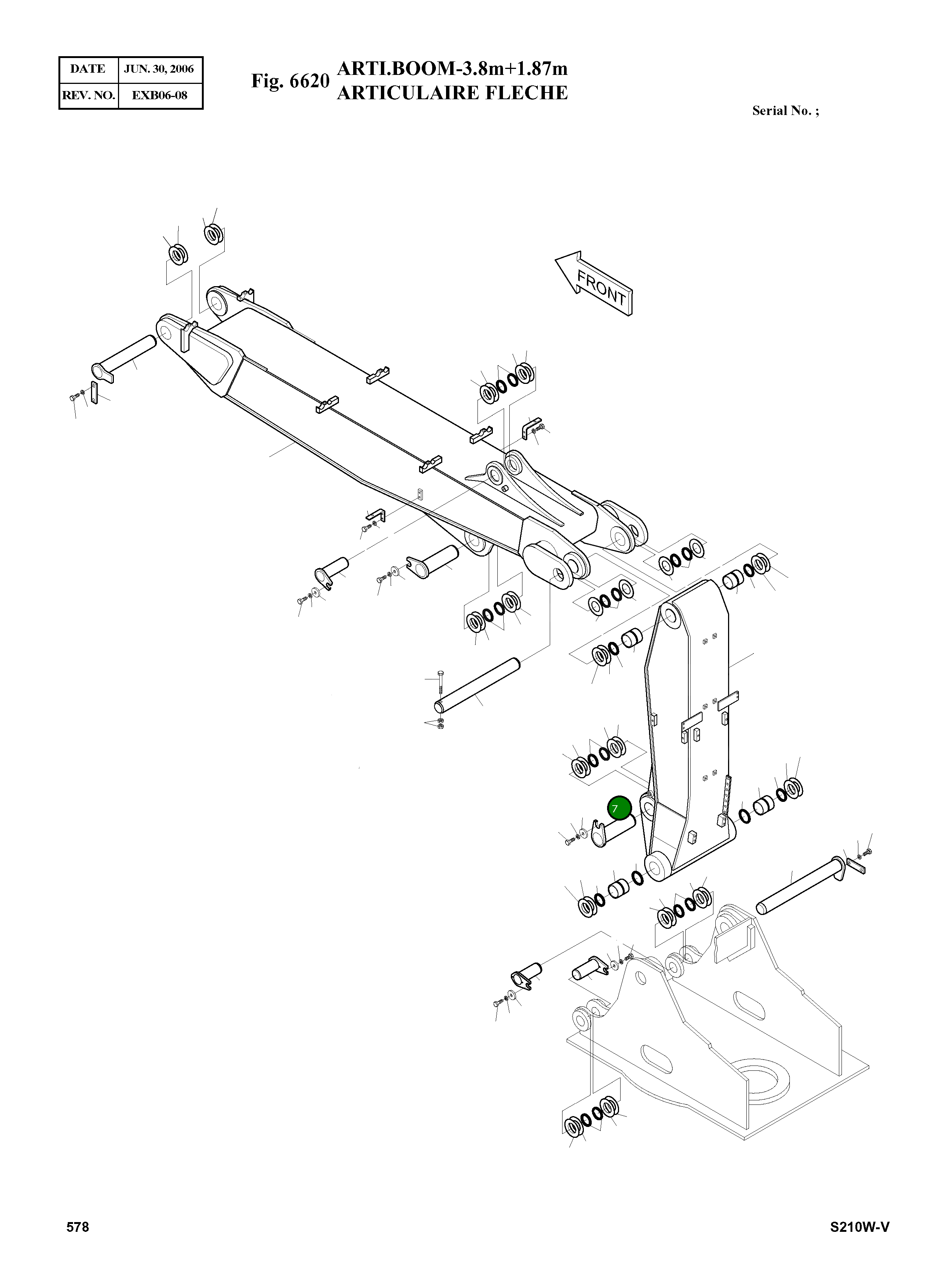 Палец 123-00030 Komatsu