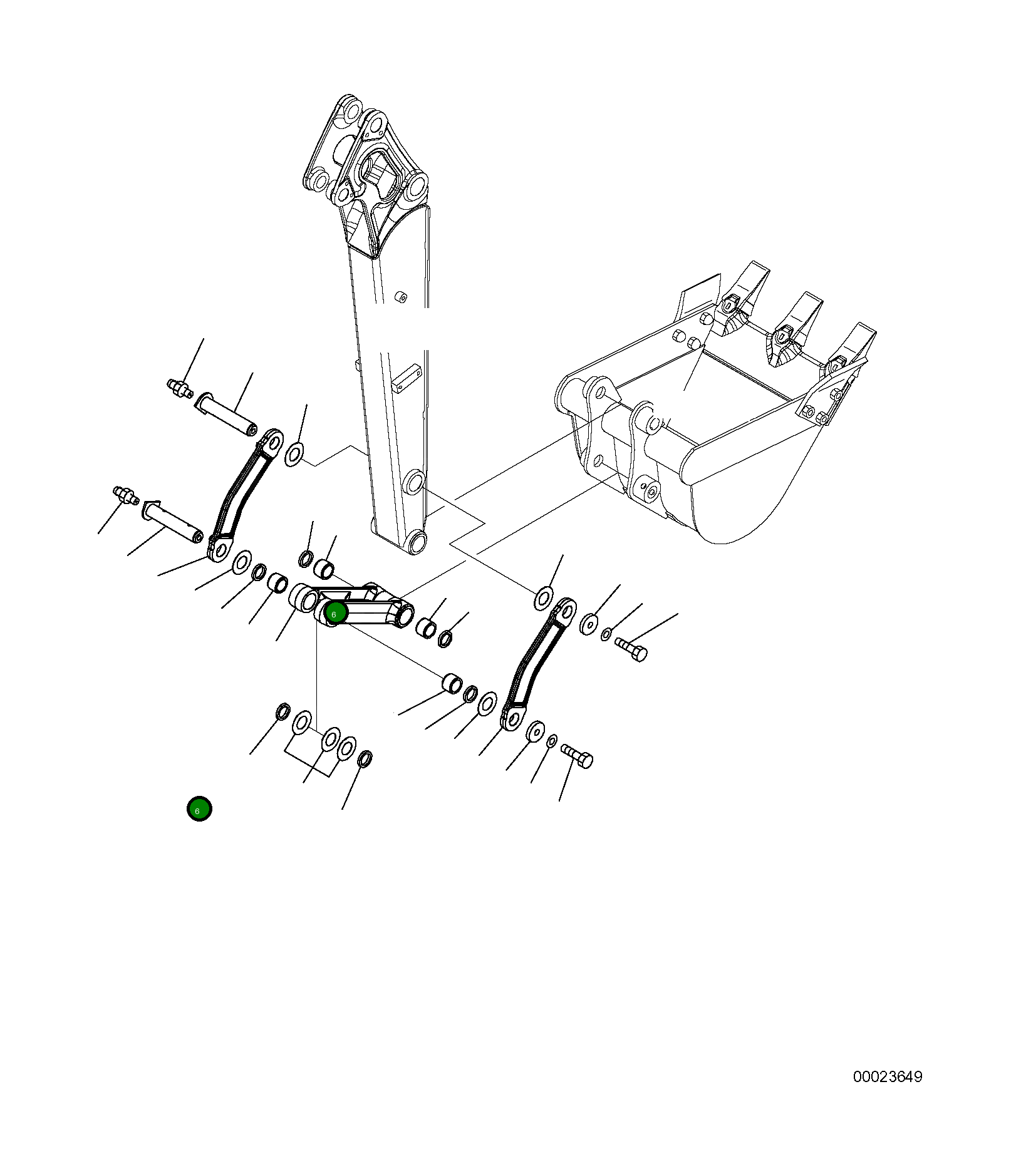 Палец 22K-70-R1621 Komatsu