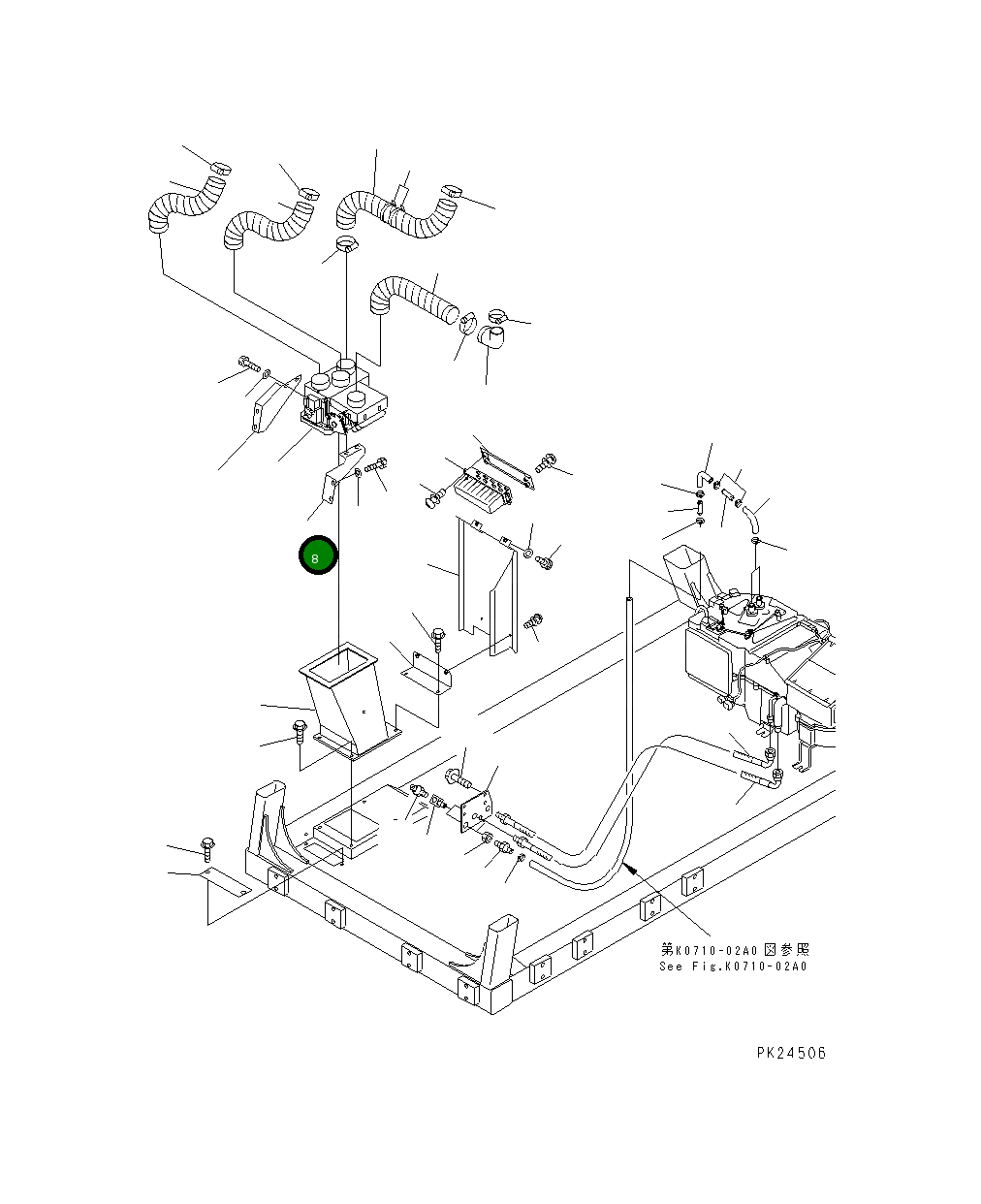 Кронштейн 567-07-71531 Komatsu
