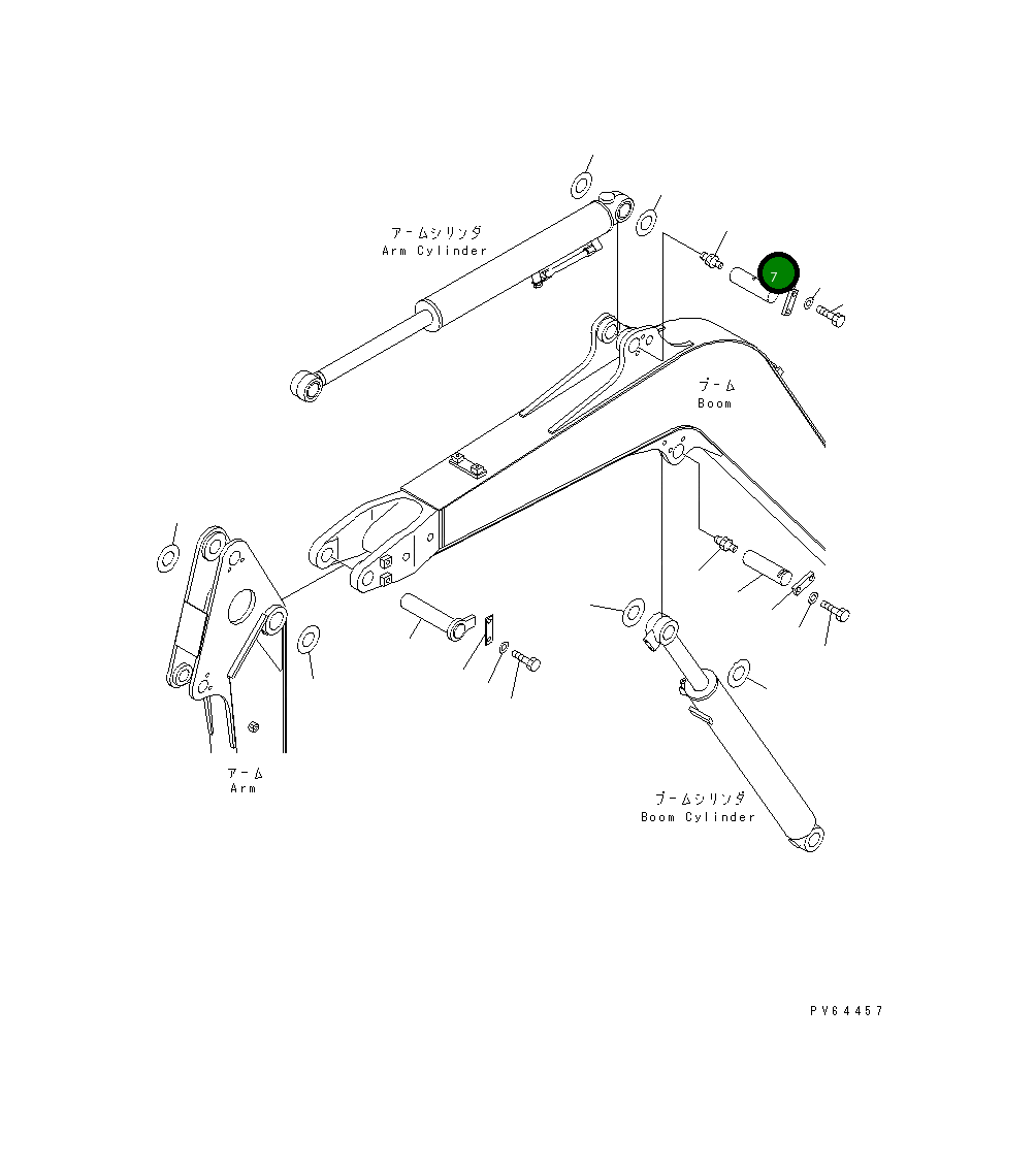 Палец 22L-70-12250 Komatsu