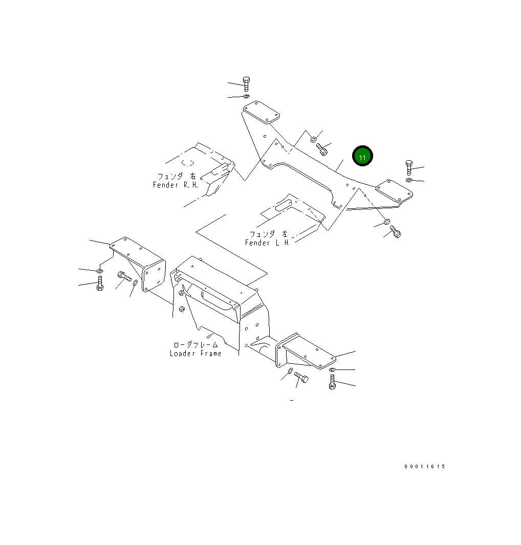 Кронштейн 103-Y78-5211 Komatsu