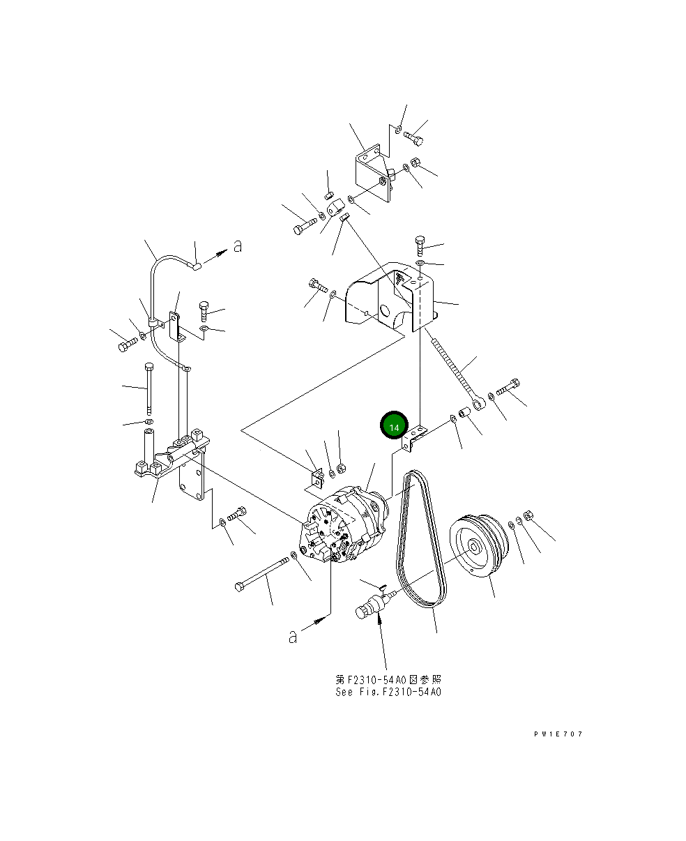 Кронштейн 19M-06-12280 Komatsu